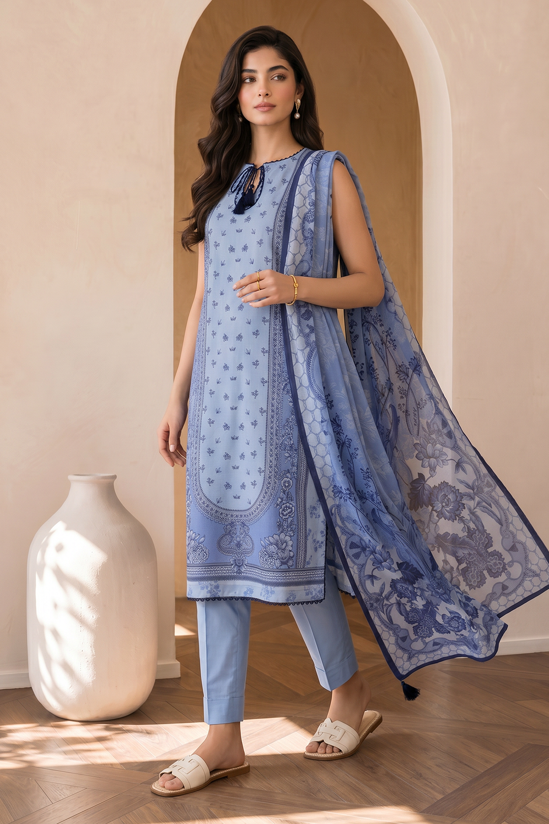 Shirt Shalwar Dupatta - 1075
