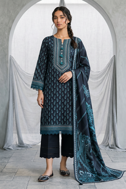 Shirt Shalwar Dupatta - 1077