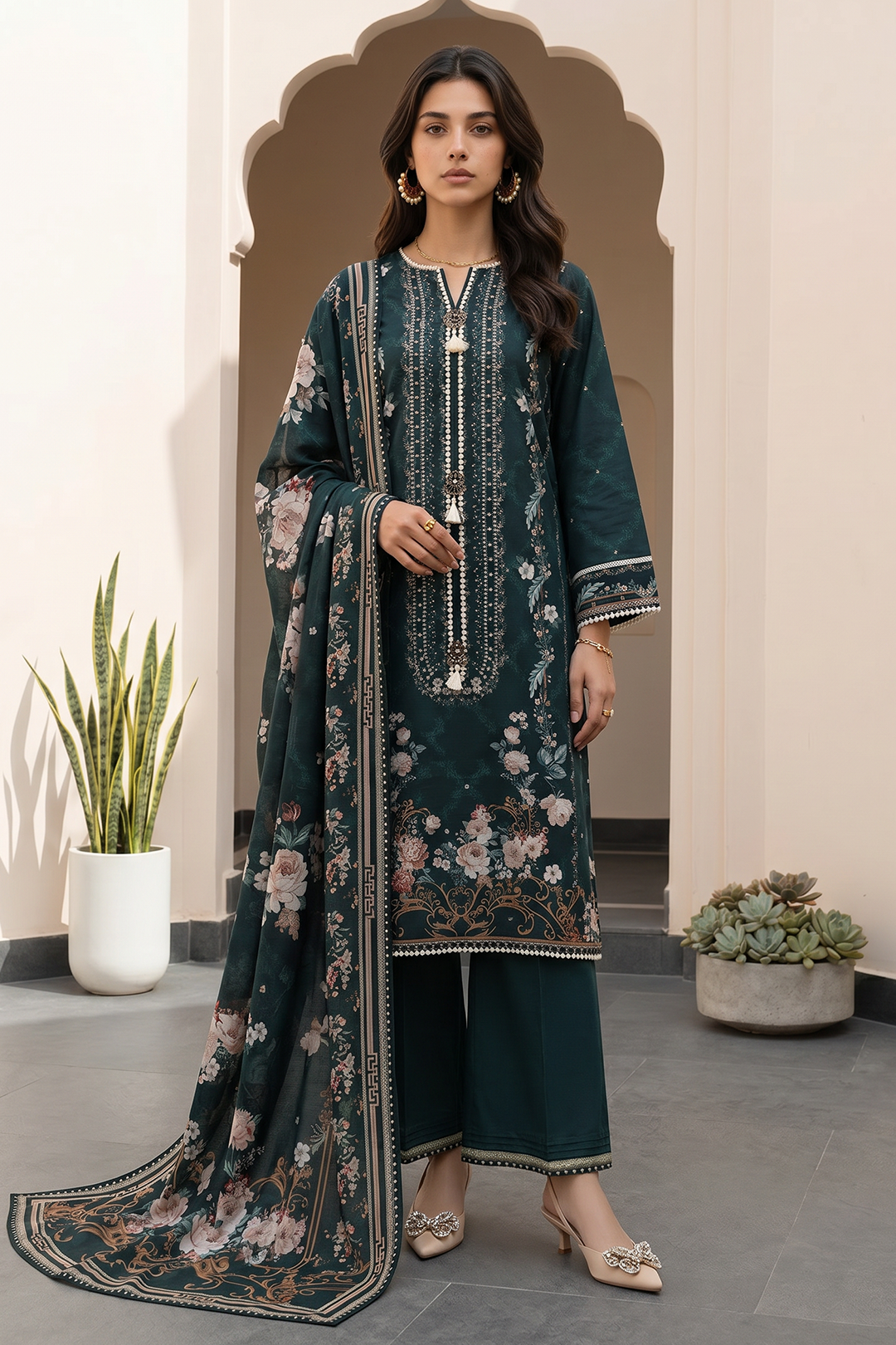 Shirt Shalwar Dupatta - 1083