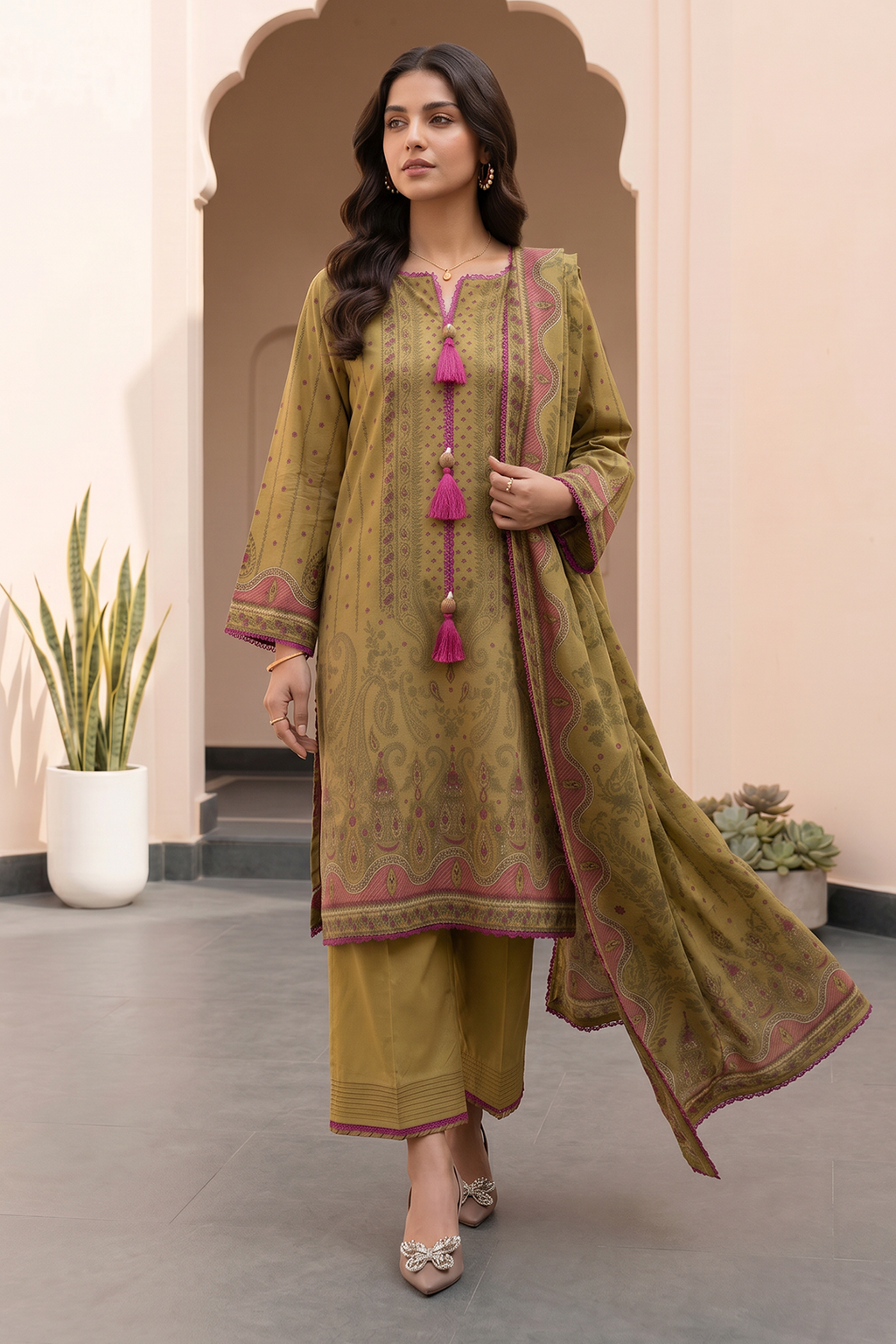 Shirt Shalwar Dupatta - 1085