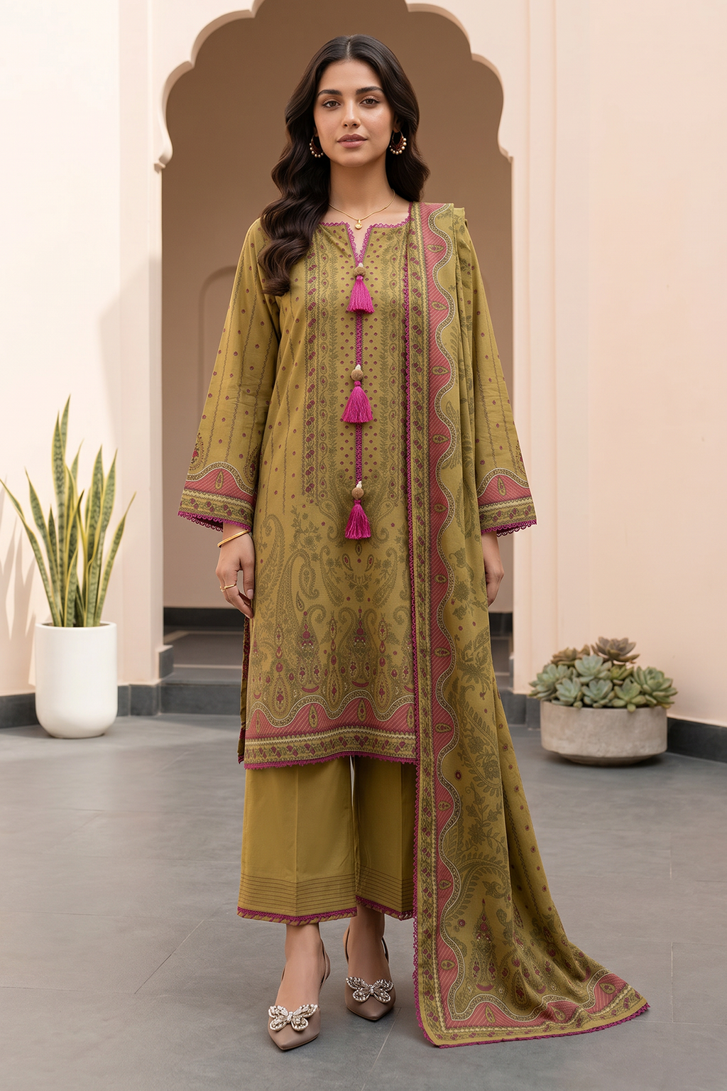 Shirt Shalwar Dupatta - 1085
