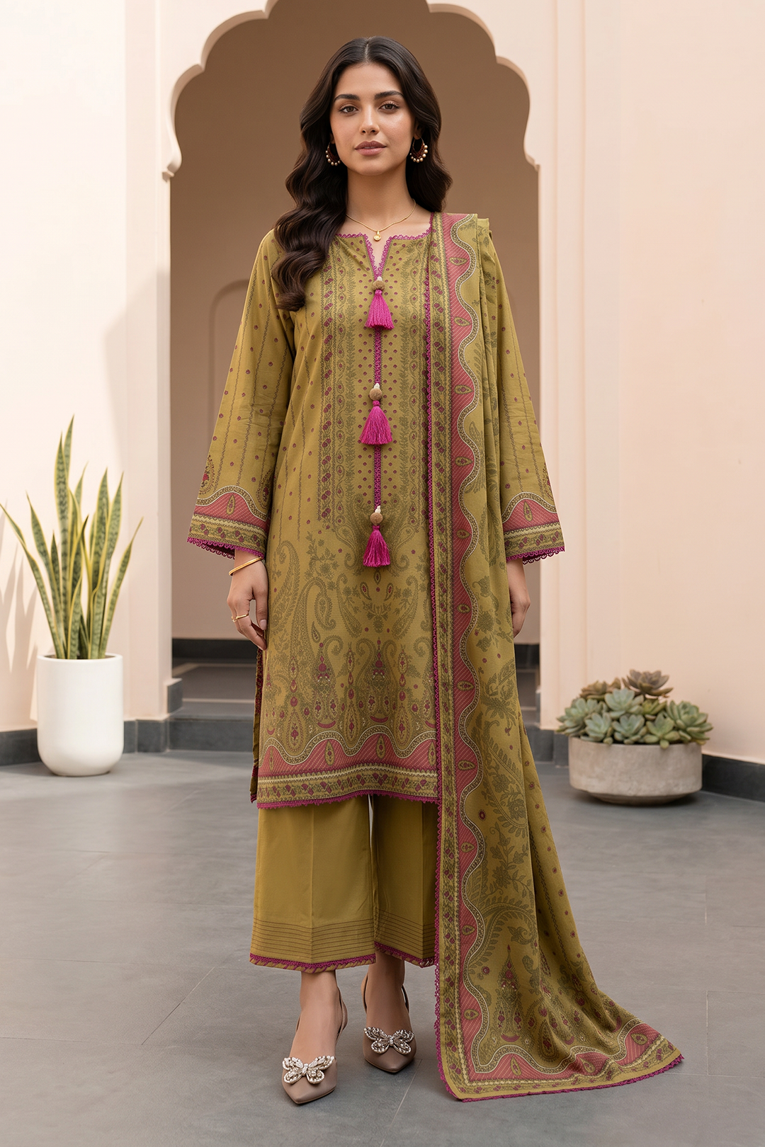 Shirt Shalwar Dupatta - 1085