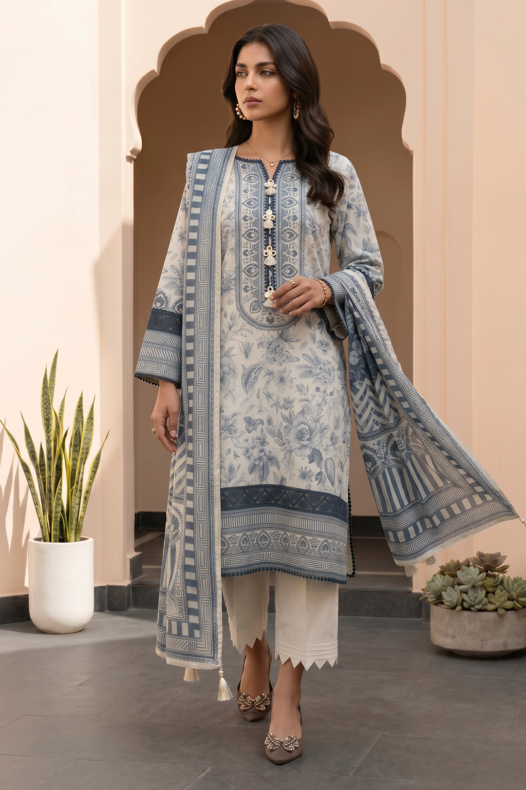 Shirt Shalwar Dupatta - 1087