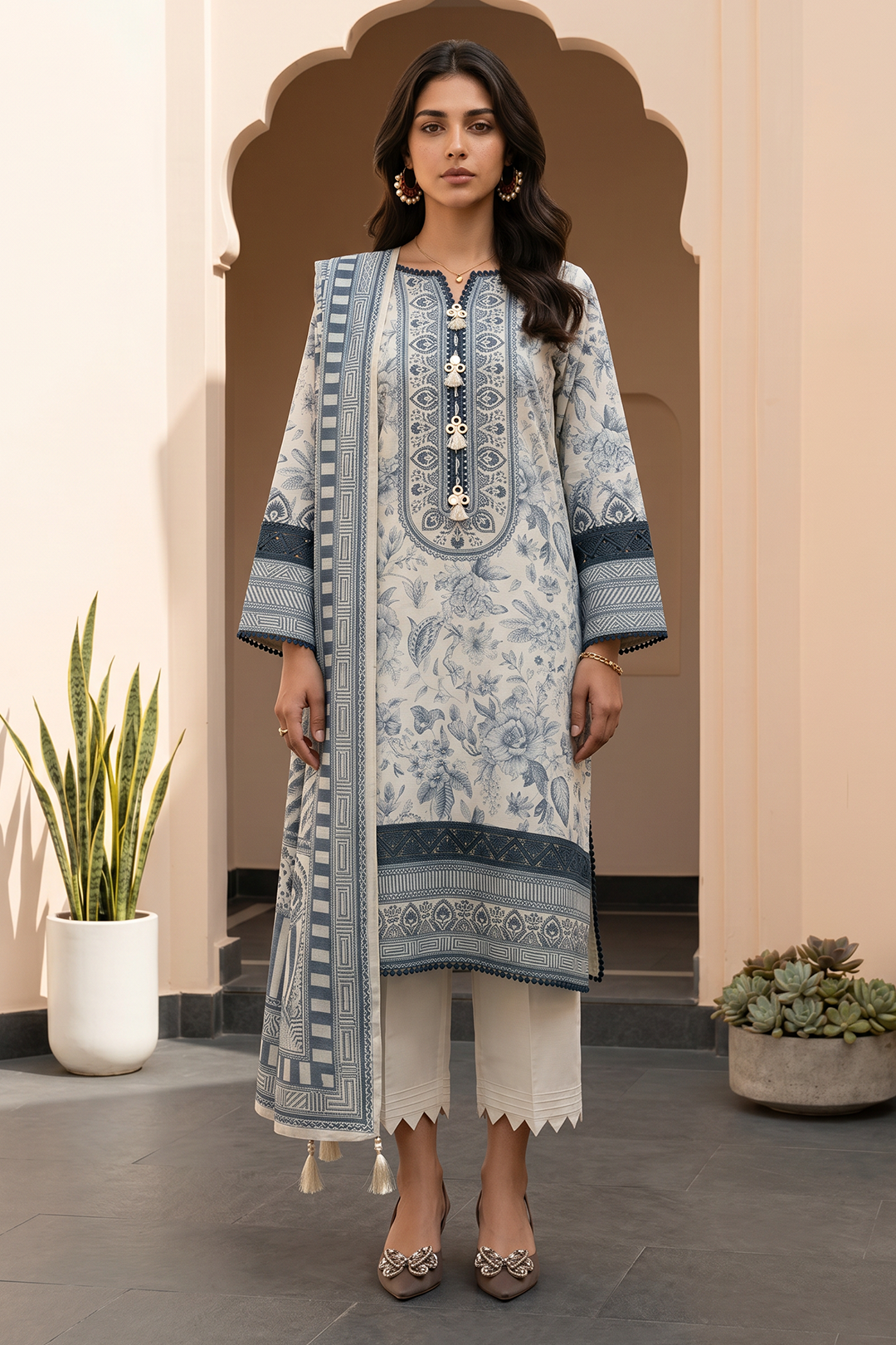 Shirt Shalwar Dupatta - 1087