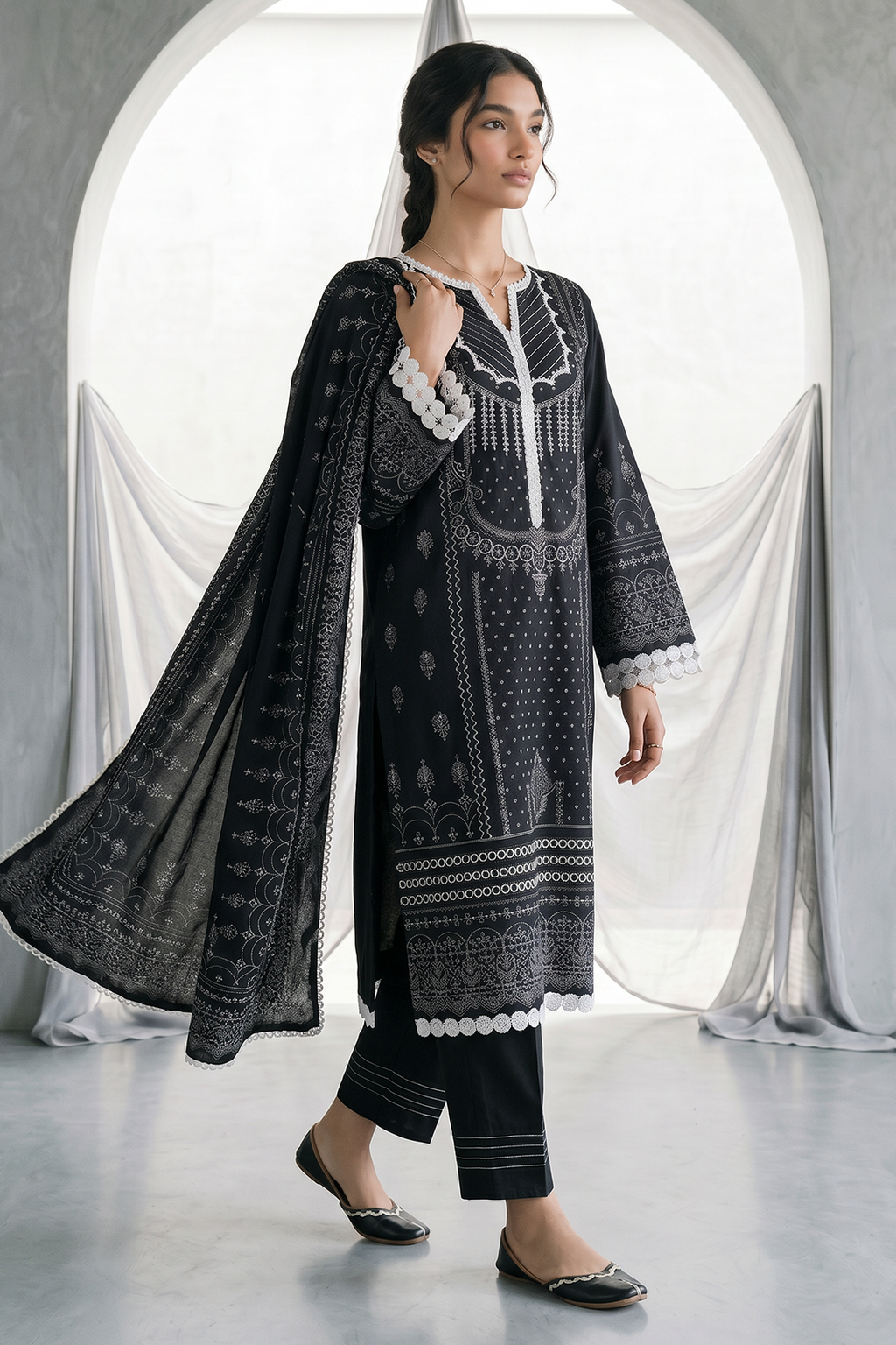 Shirt Shalwar Dupatta - 1090