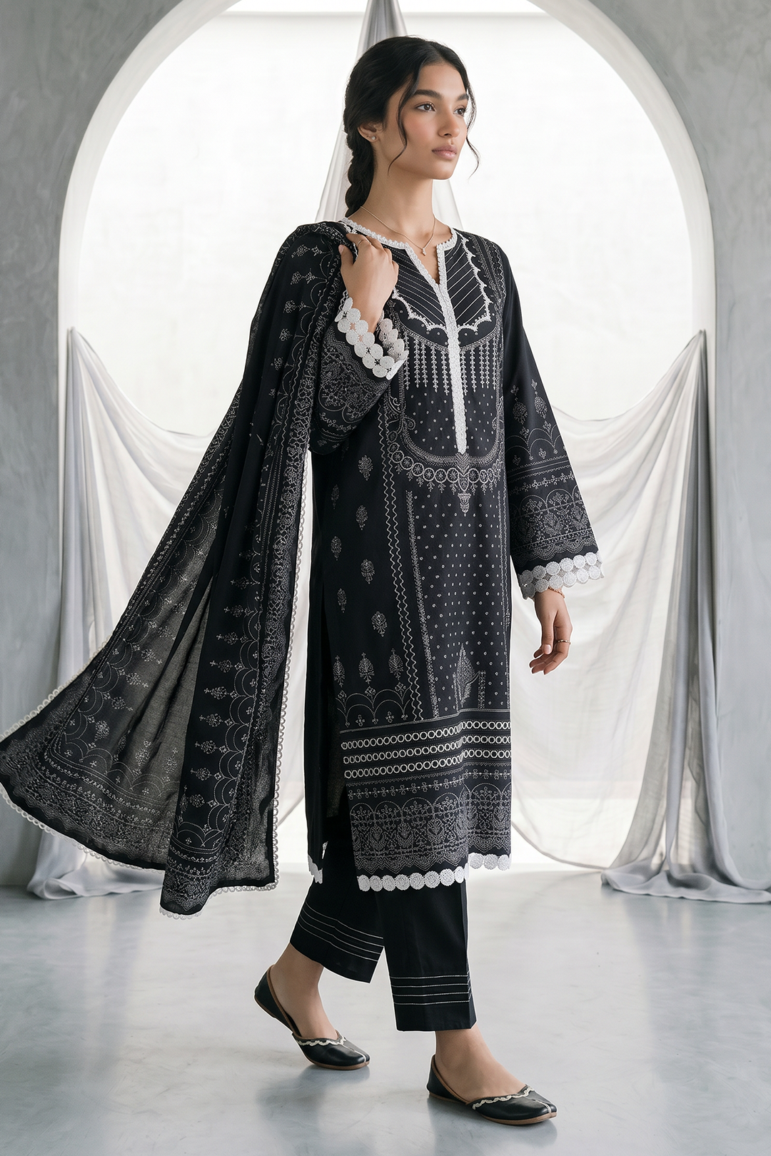 Shirt Shalwar Dupatta - 1090