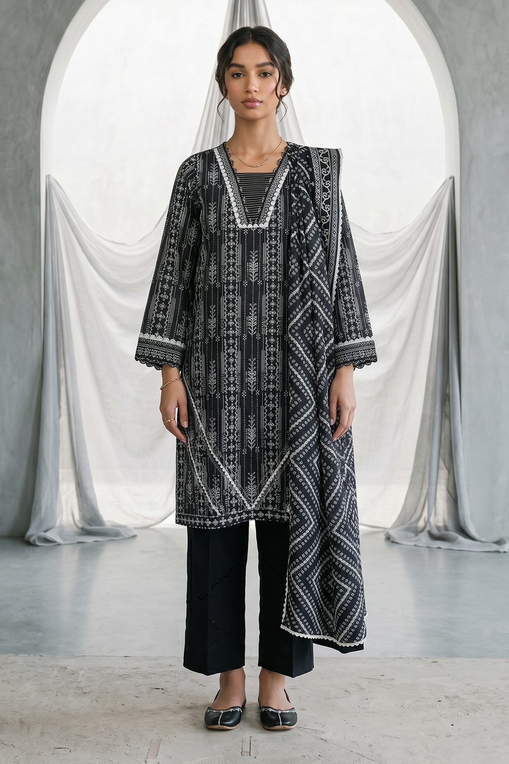 Shirt Shalwar Dupatta - 1142