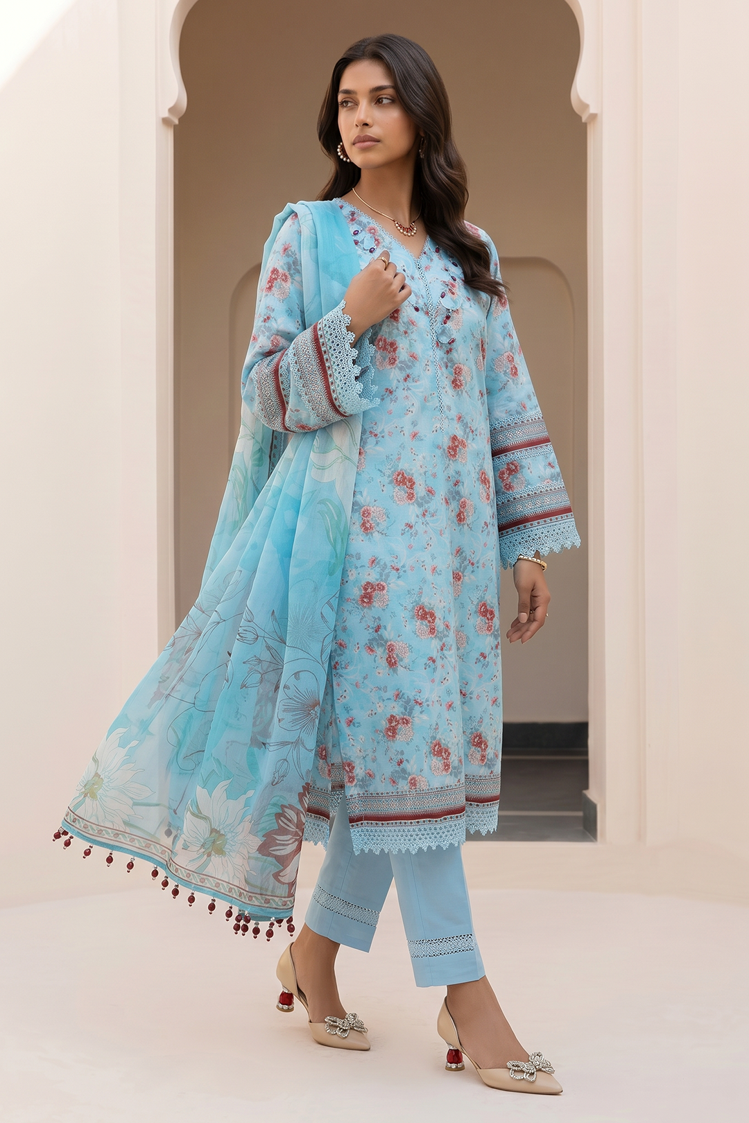 Shirt Shalwar Dupatta - 8001
