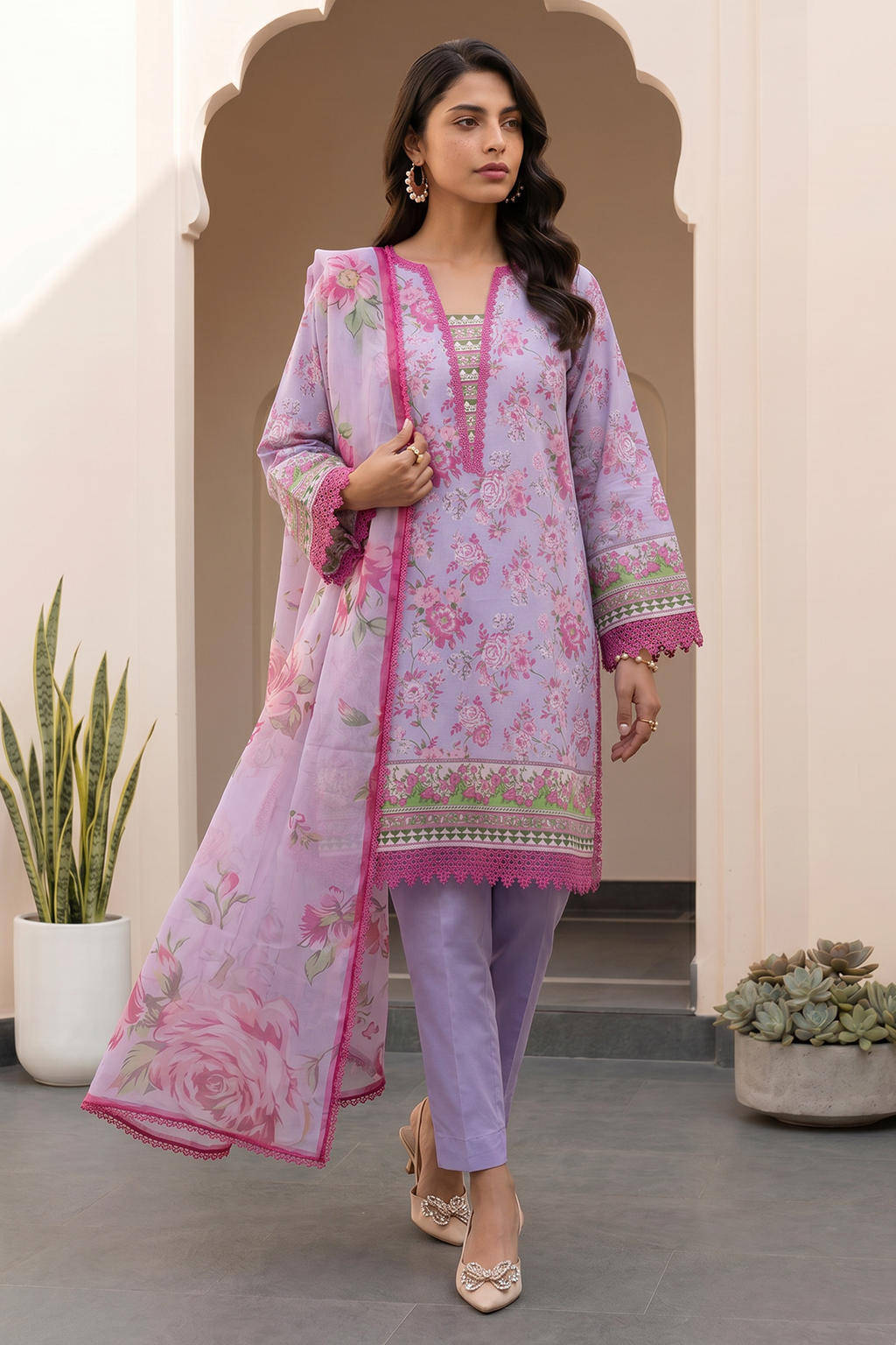 Shirt Shalwar Dupatta - 8002