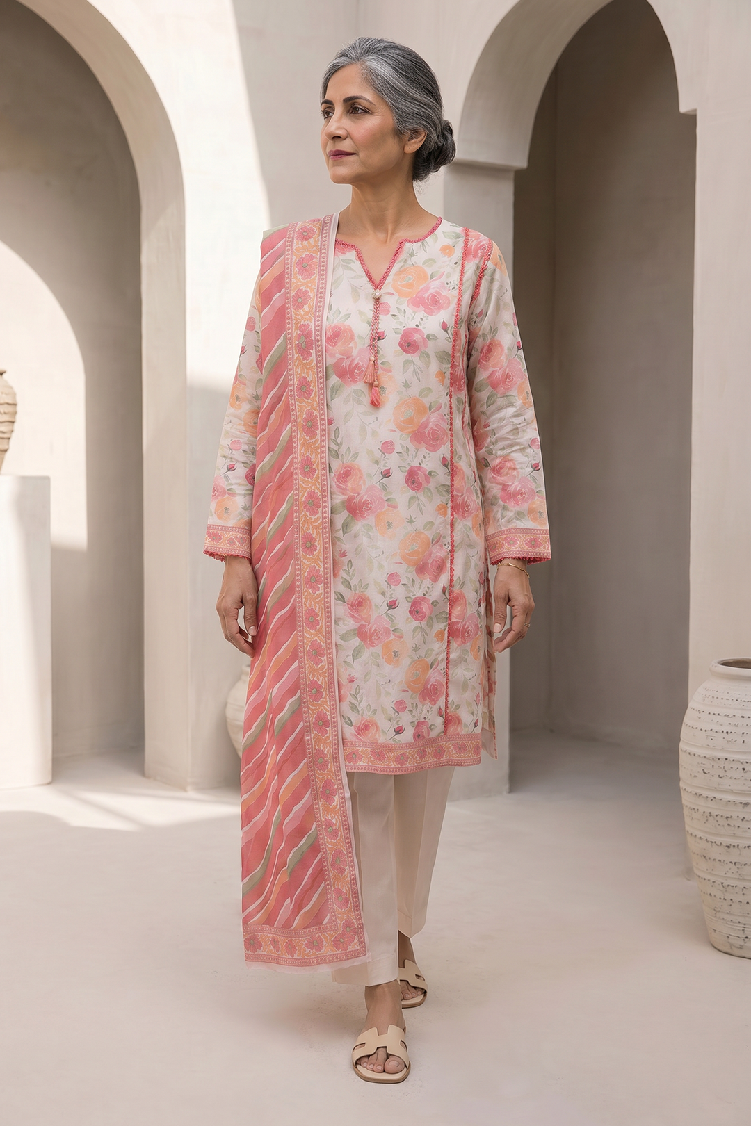 Shirt Shalwar Dupatta - 8007