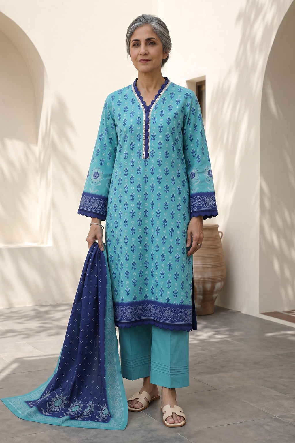 Shirt Shalwar Dupatta - 8009