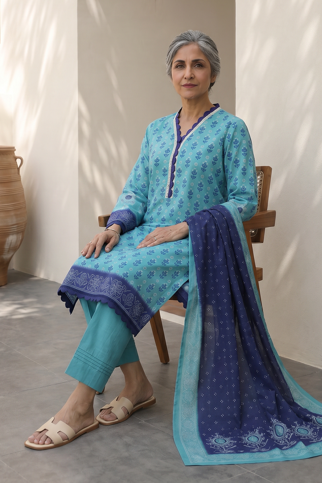 Shirt Shalwar Dupatta - 8009