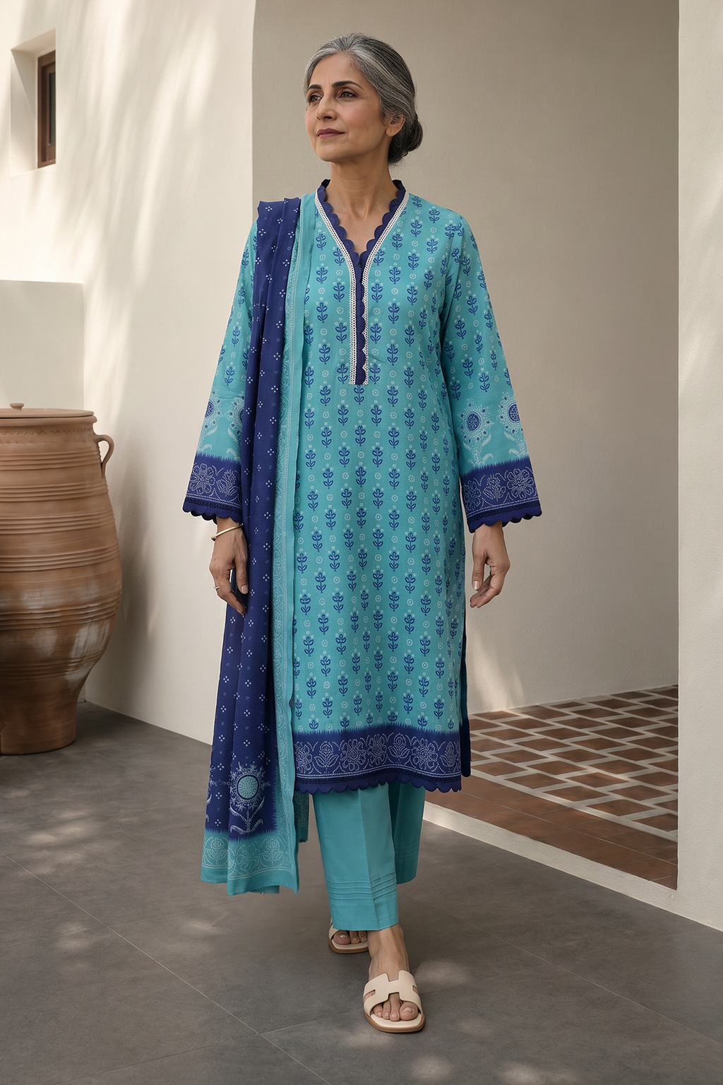 Shirt Shalwar Dupatta - 8009