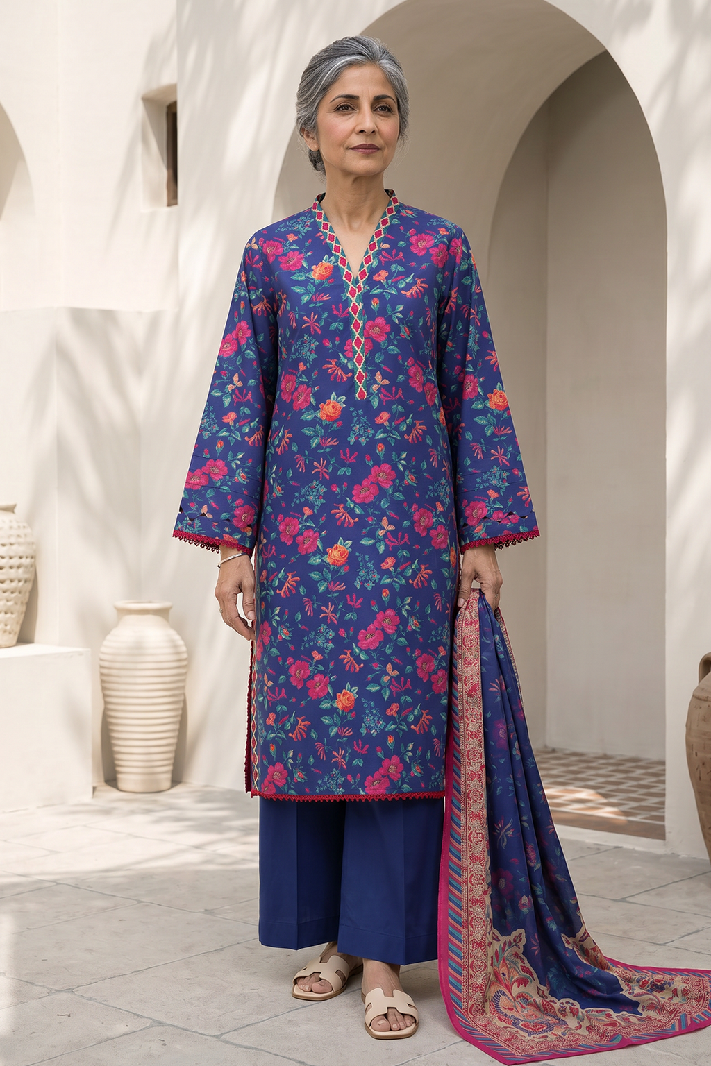 Shirt Shalwar Dupatta - 8014