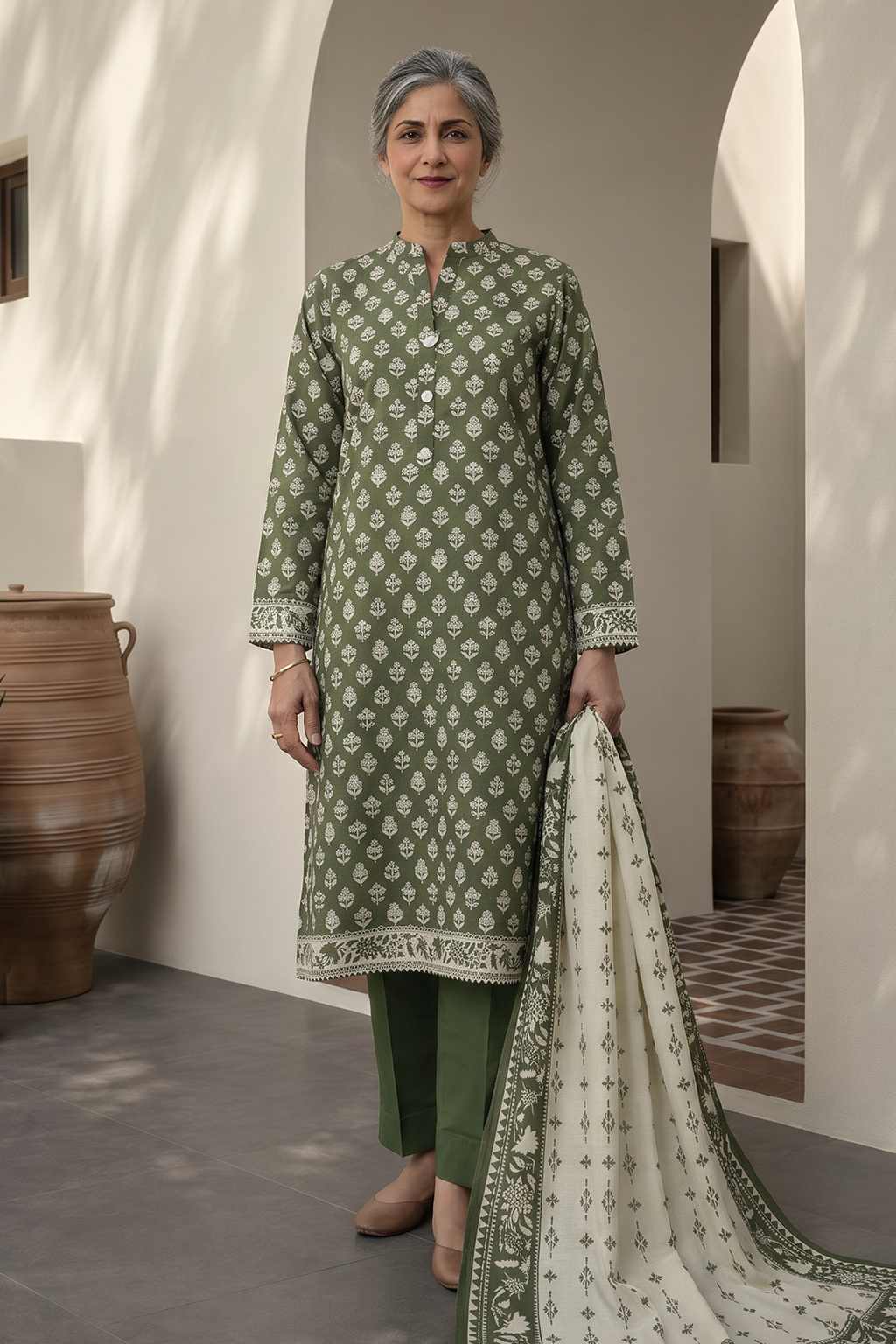 Shirt Shalwar Dupatta - 8015