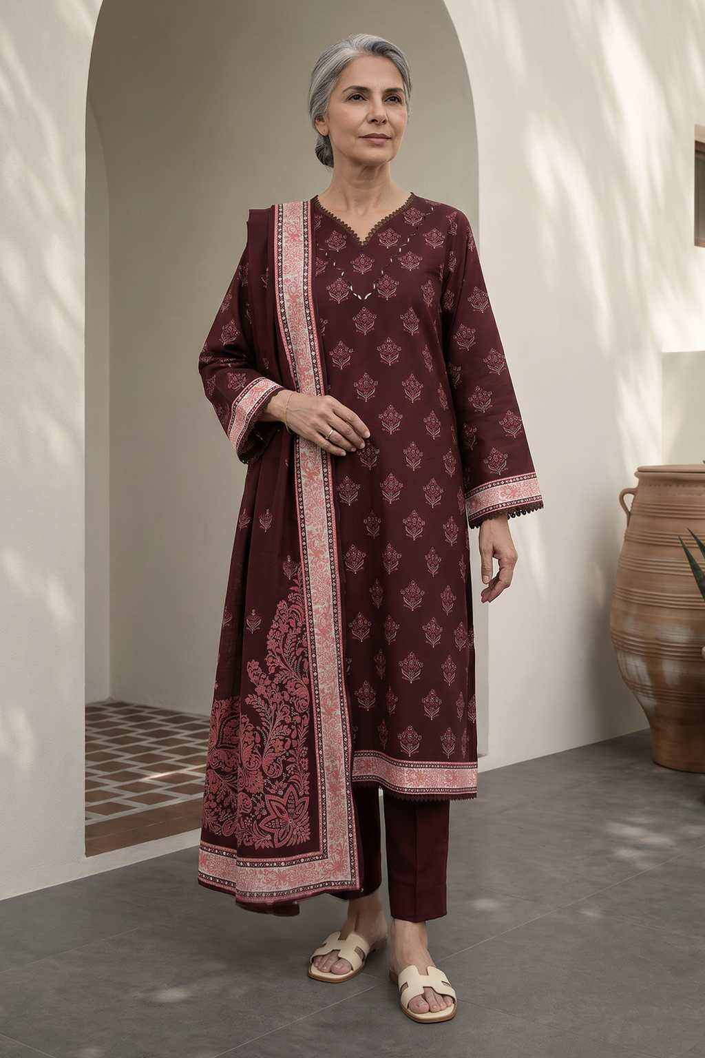 Shirt Shalwar Dupatta - 8016