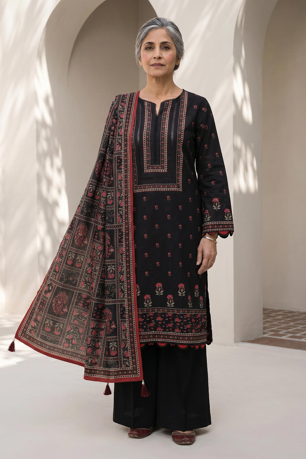 Shirt Shalwar Dupatta - 8021