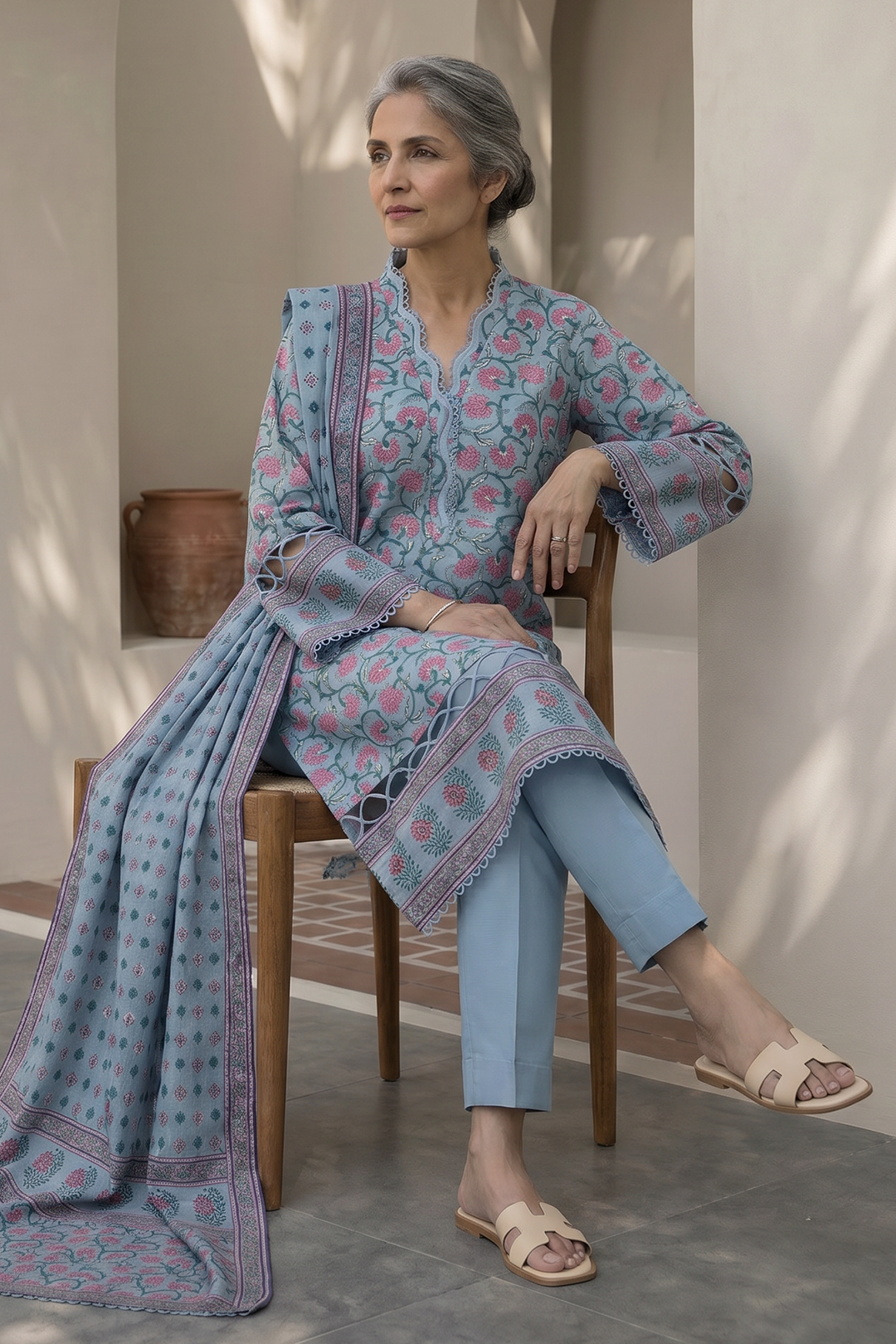 Shirt Shalwar Dupatta - 8022