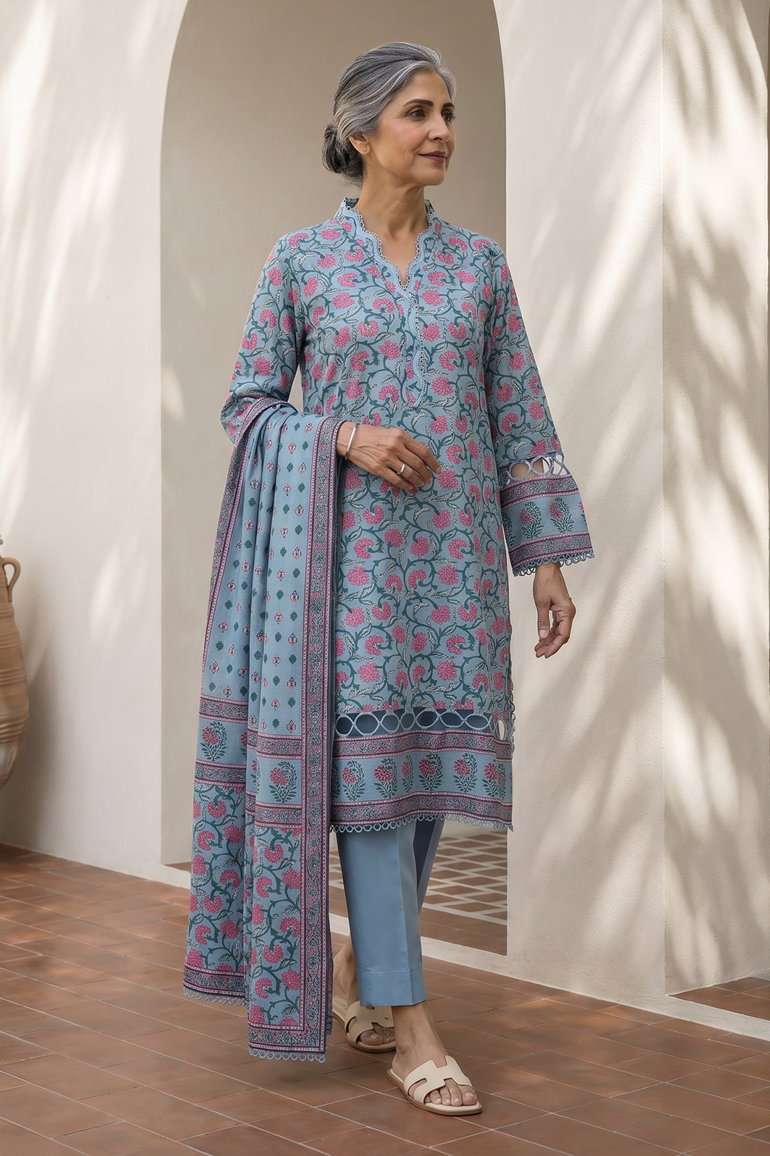 Shirt Shalwar Dupatta - 8022