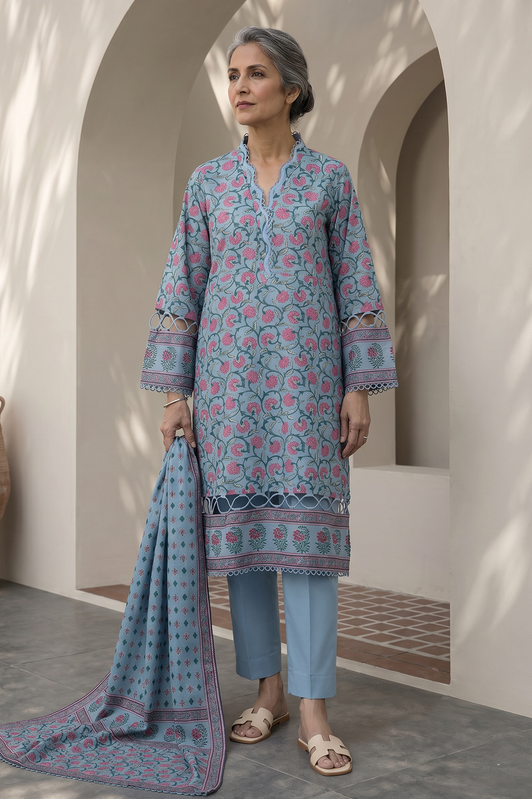 Shirt Shalwar Dupatta - 8022
