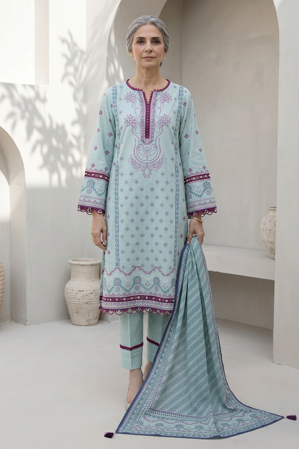 Shirt Shalwar Dupatta - 8026