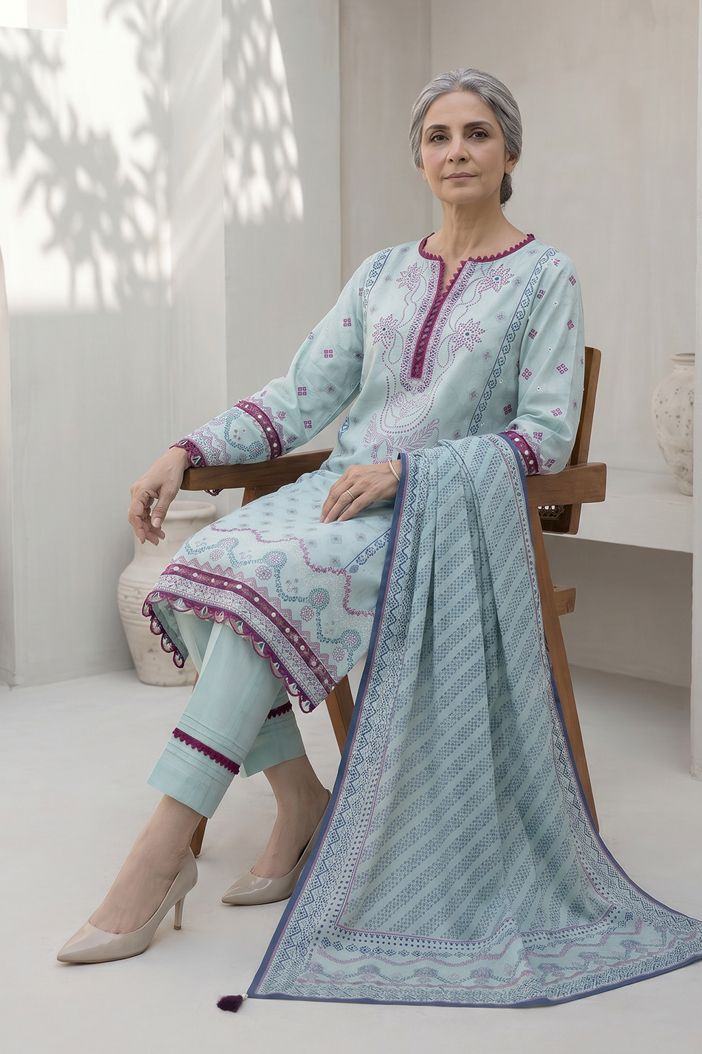 Shirt Shalwar Dupatta - 8026