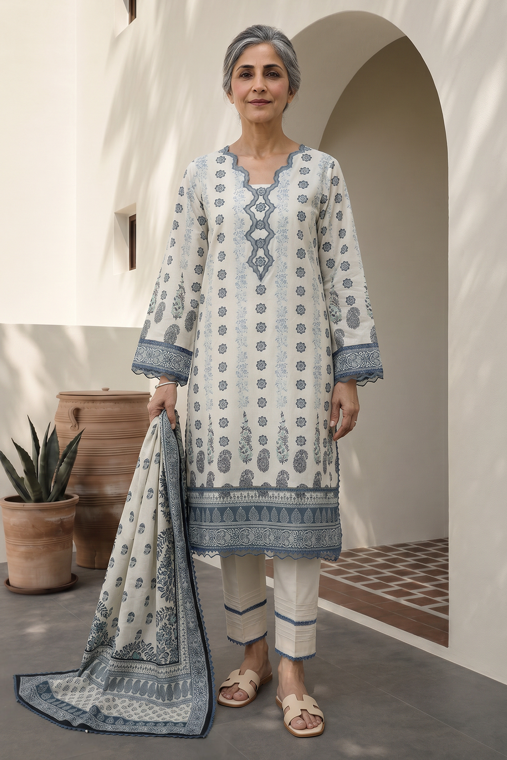 Shirt Shalwar Dupatta - 8030
