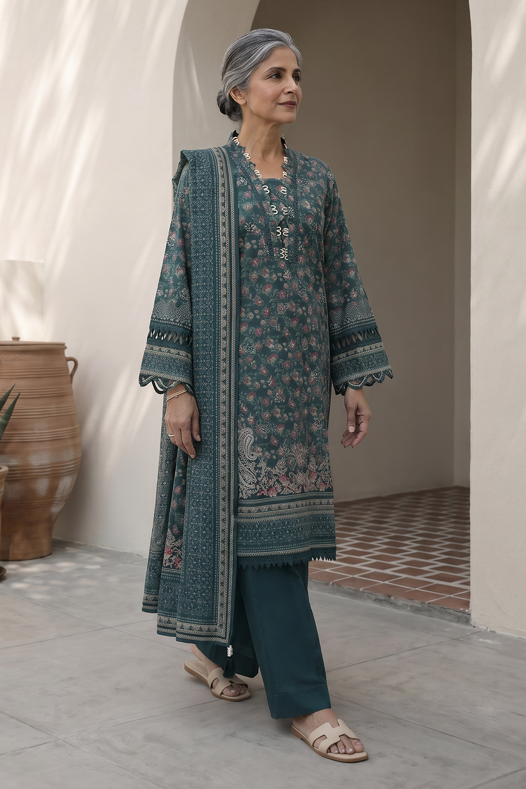 Shirt Shalwar Dupatta - 8034
