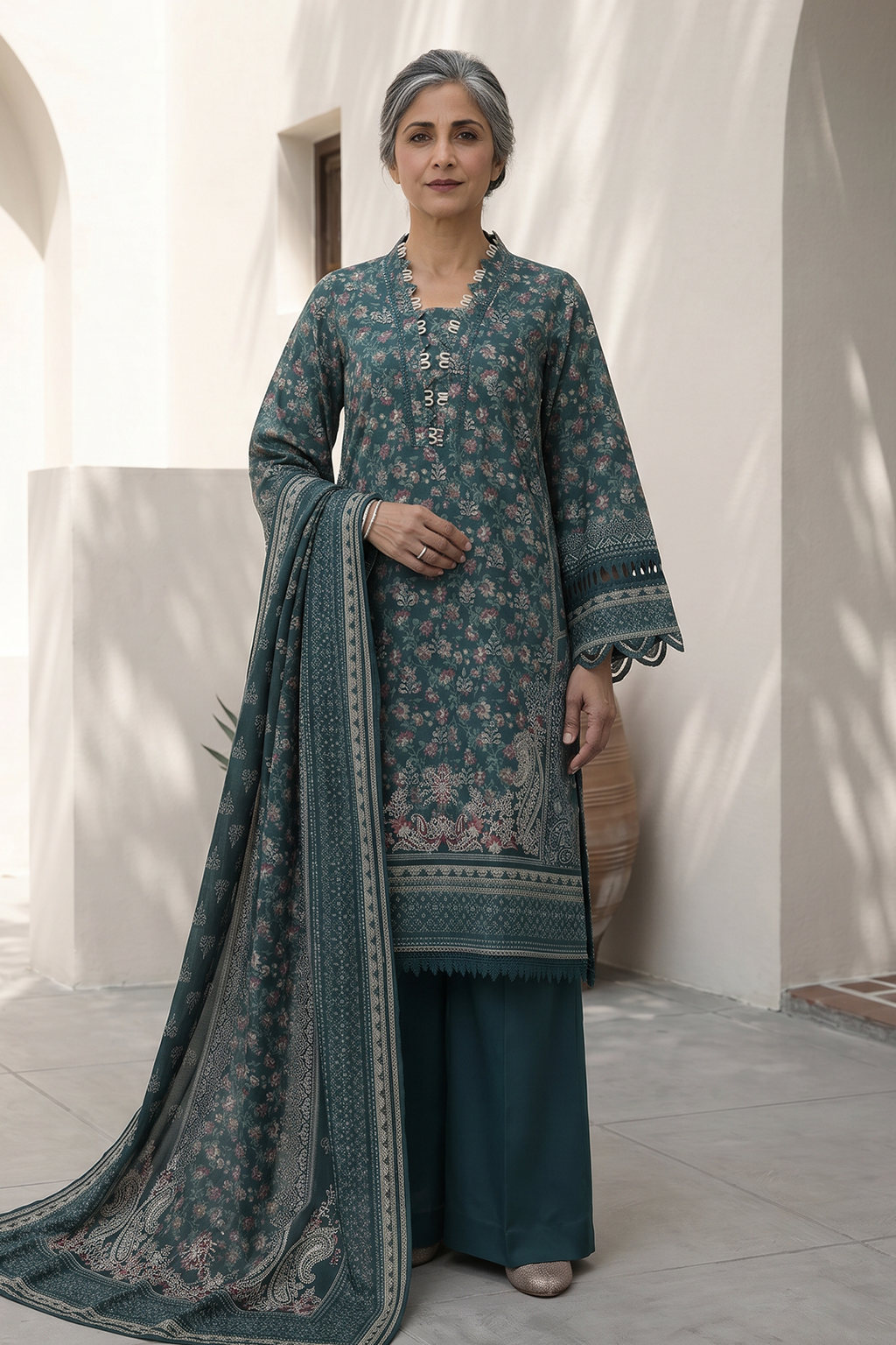 Shirt Shalwar Dupatta - 8034