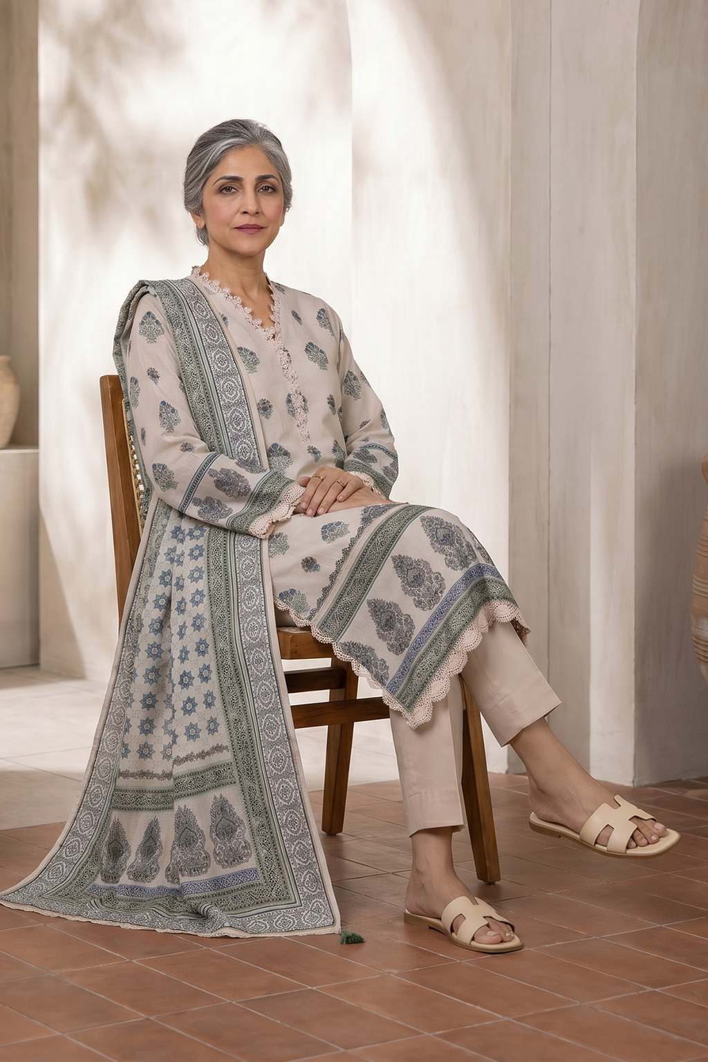Shirt Shalwar Dupatta - 8035