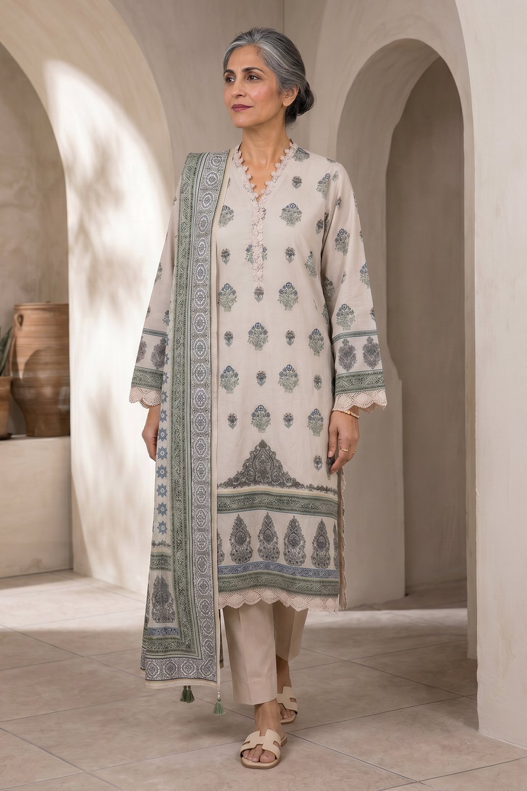 Shirt Shalwar Dupatta - 8035