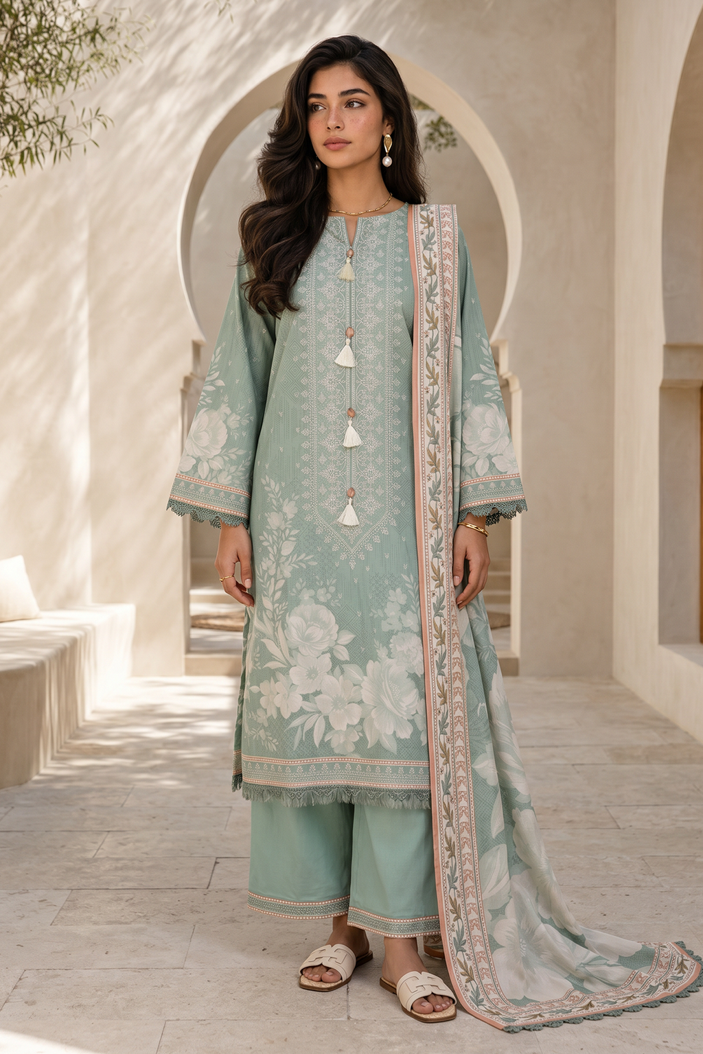 Shirt Shalwar Dupatta - 8036