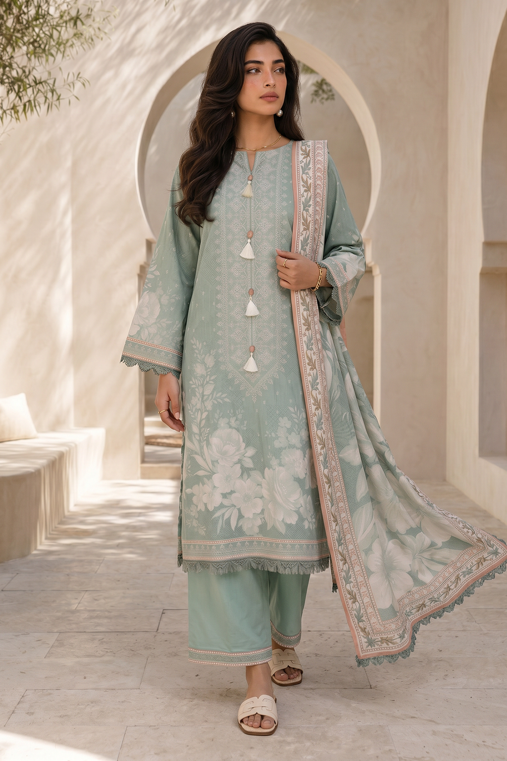 Shirt Shalwar Dupatta - 8036
