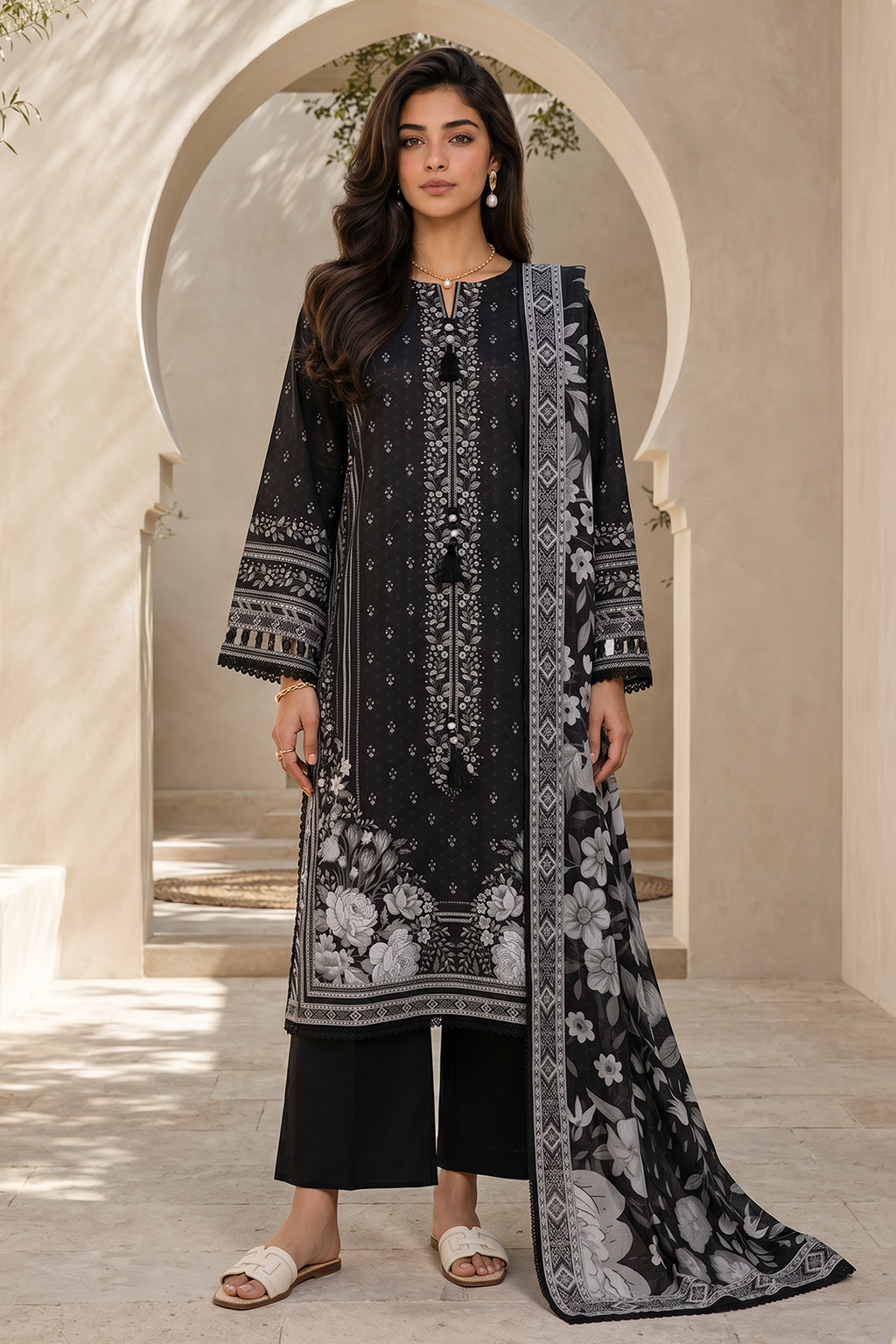 Shirt Shalwar Dupatta - 8037