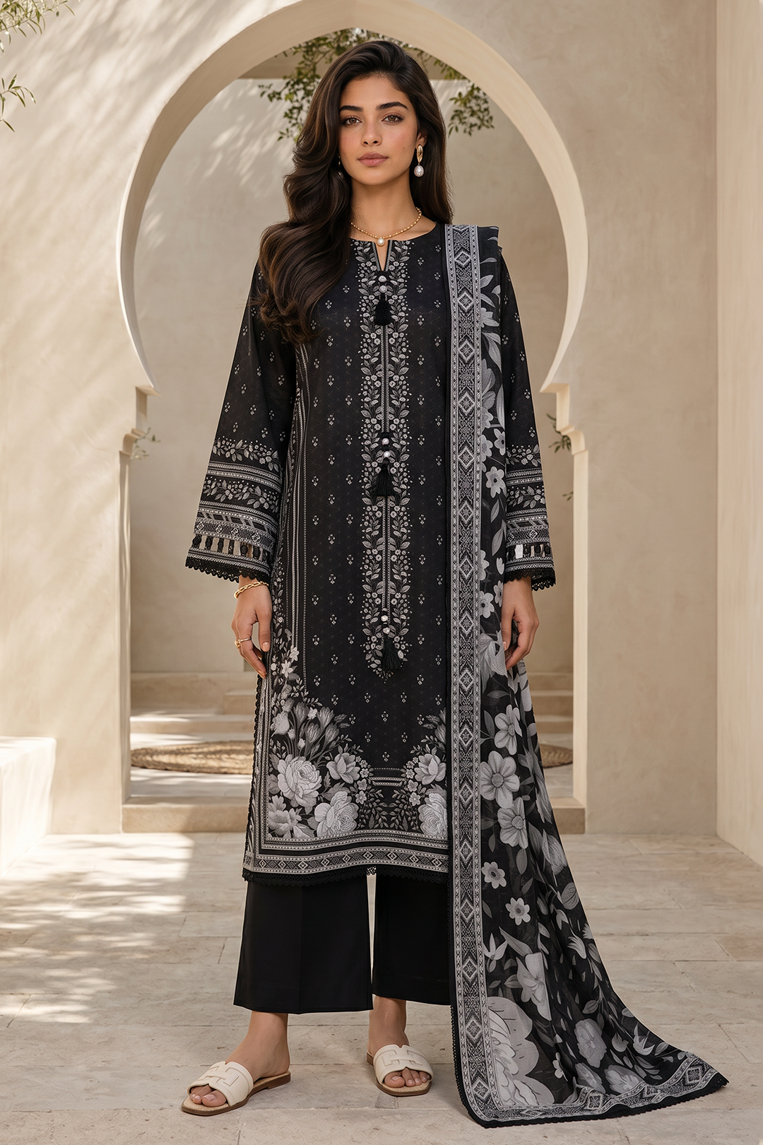 Shirt Shalwar Dupatta - 8037