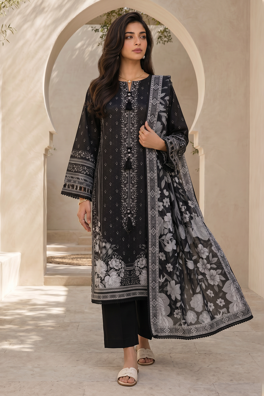 Shirt Shalwar Dupatta - 8037