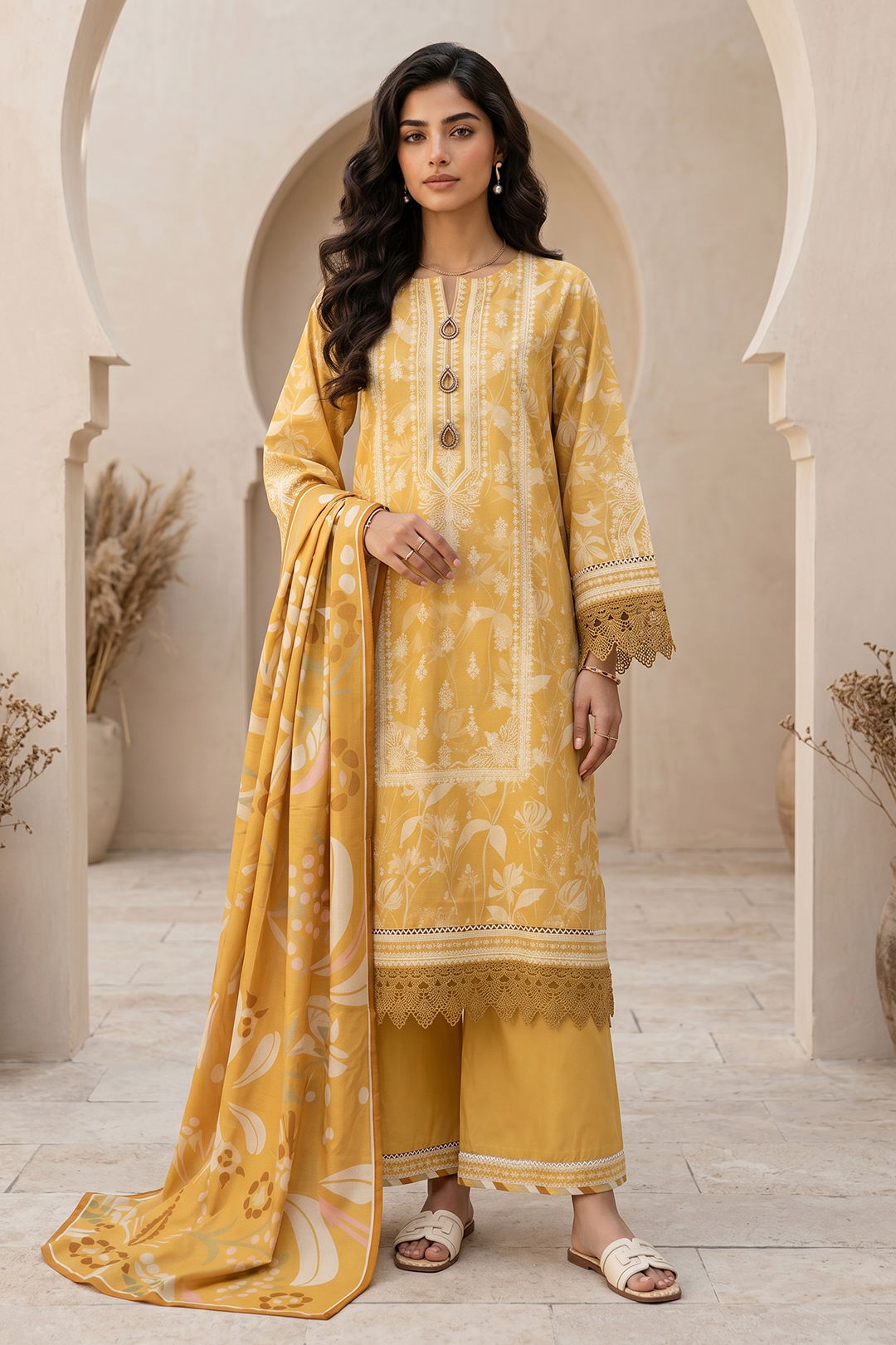 Shirt Shalwar Dupatta - 8038