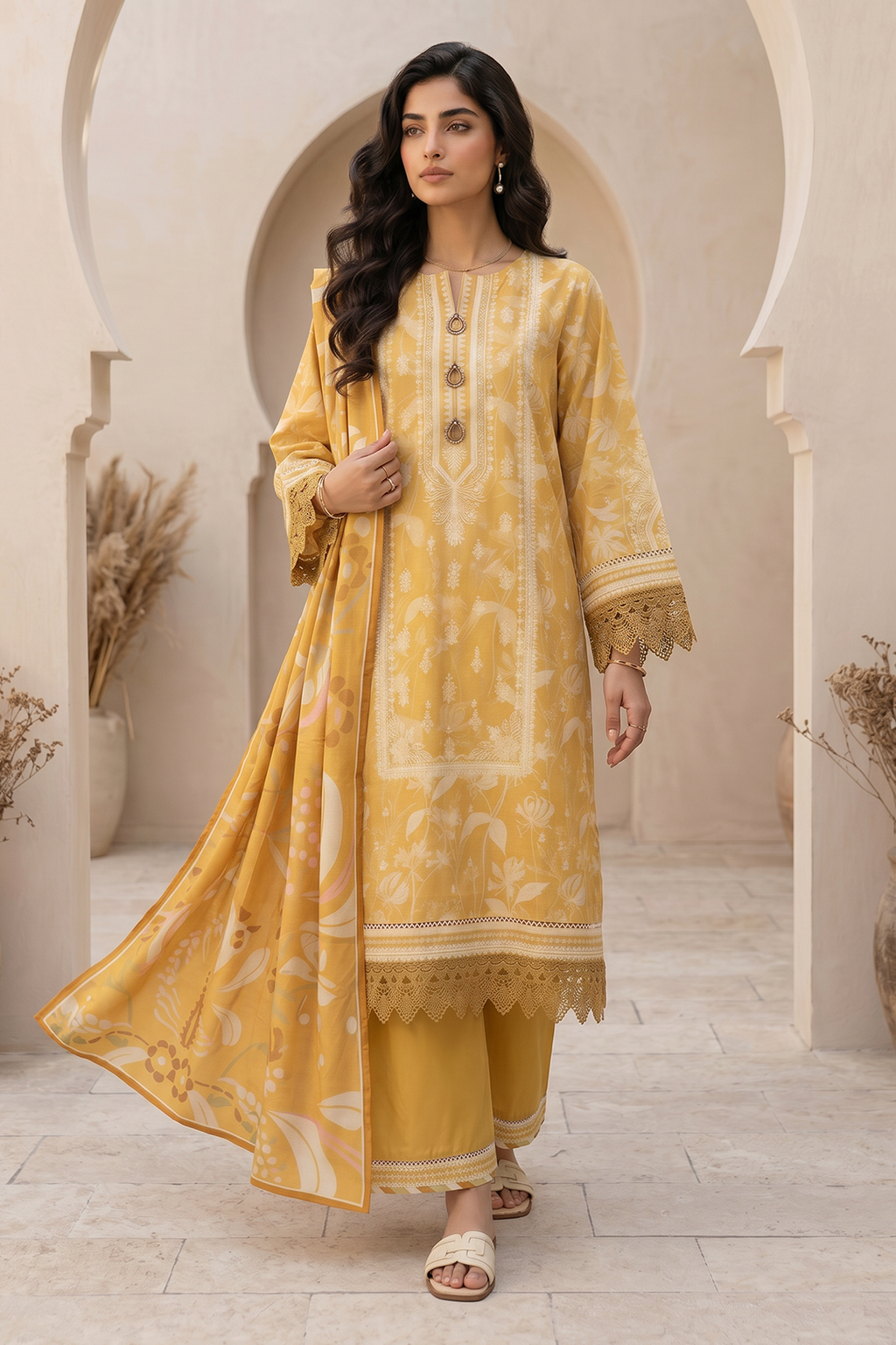 Shirt Shalwar Dupatta - 8038