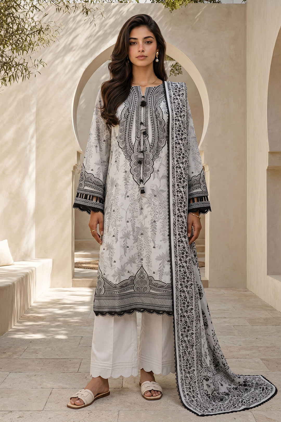 Shirt Shalwar Dupatta - 8039