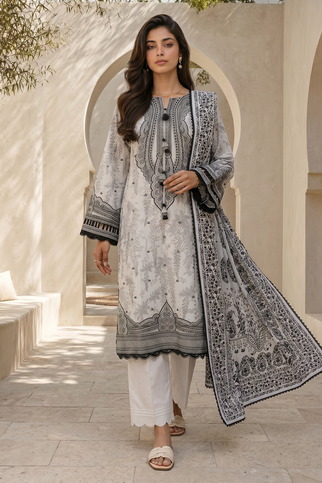 Shirt Shalwar Dupatta - 8039