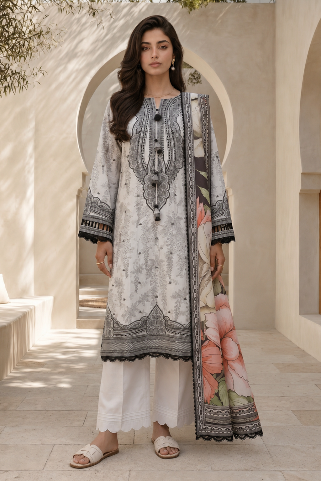 Shirt Shalwar Dupatta - 8039