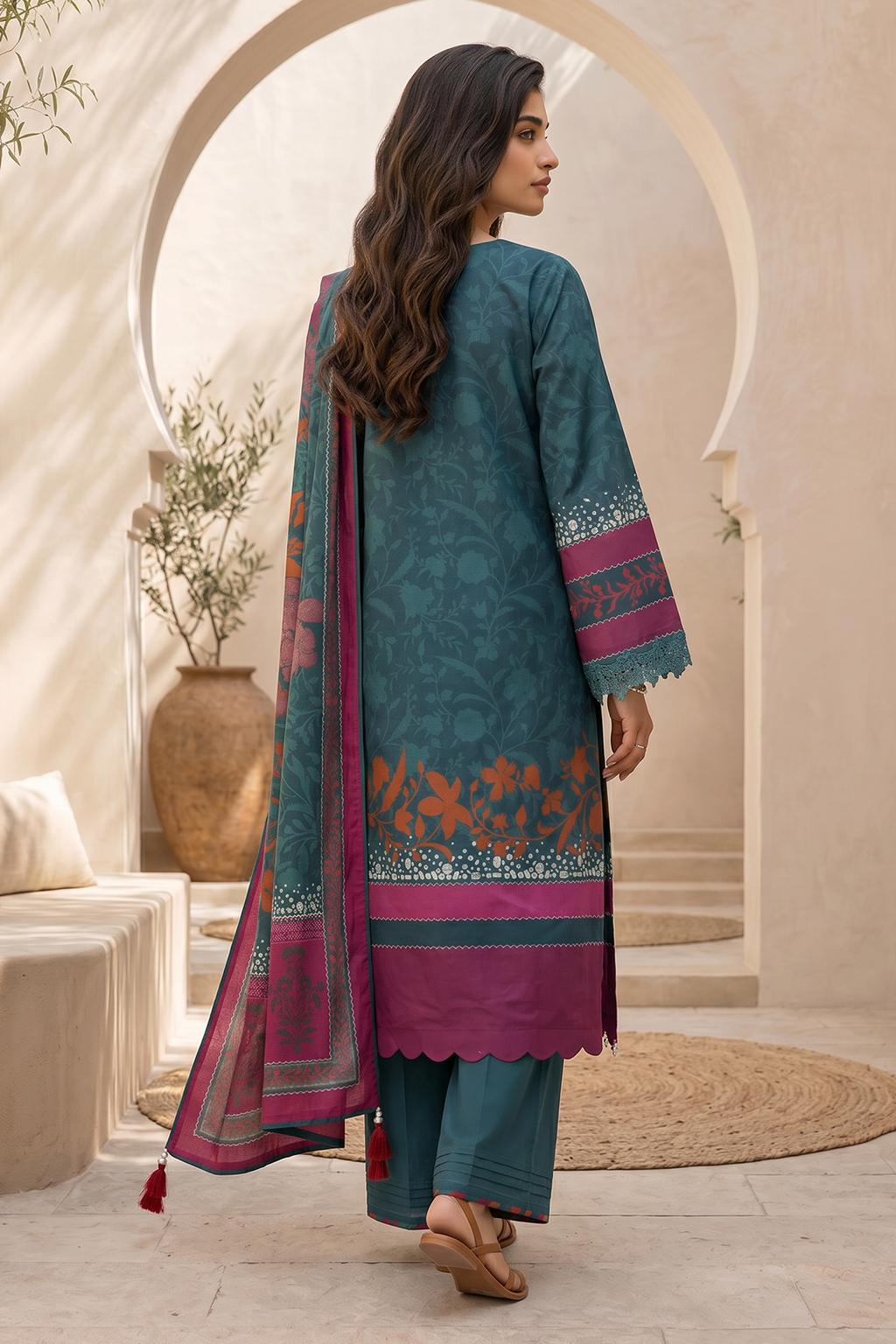 Shirt Shalwar Dupatta - 8040