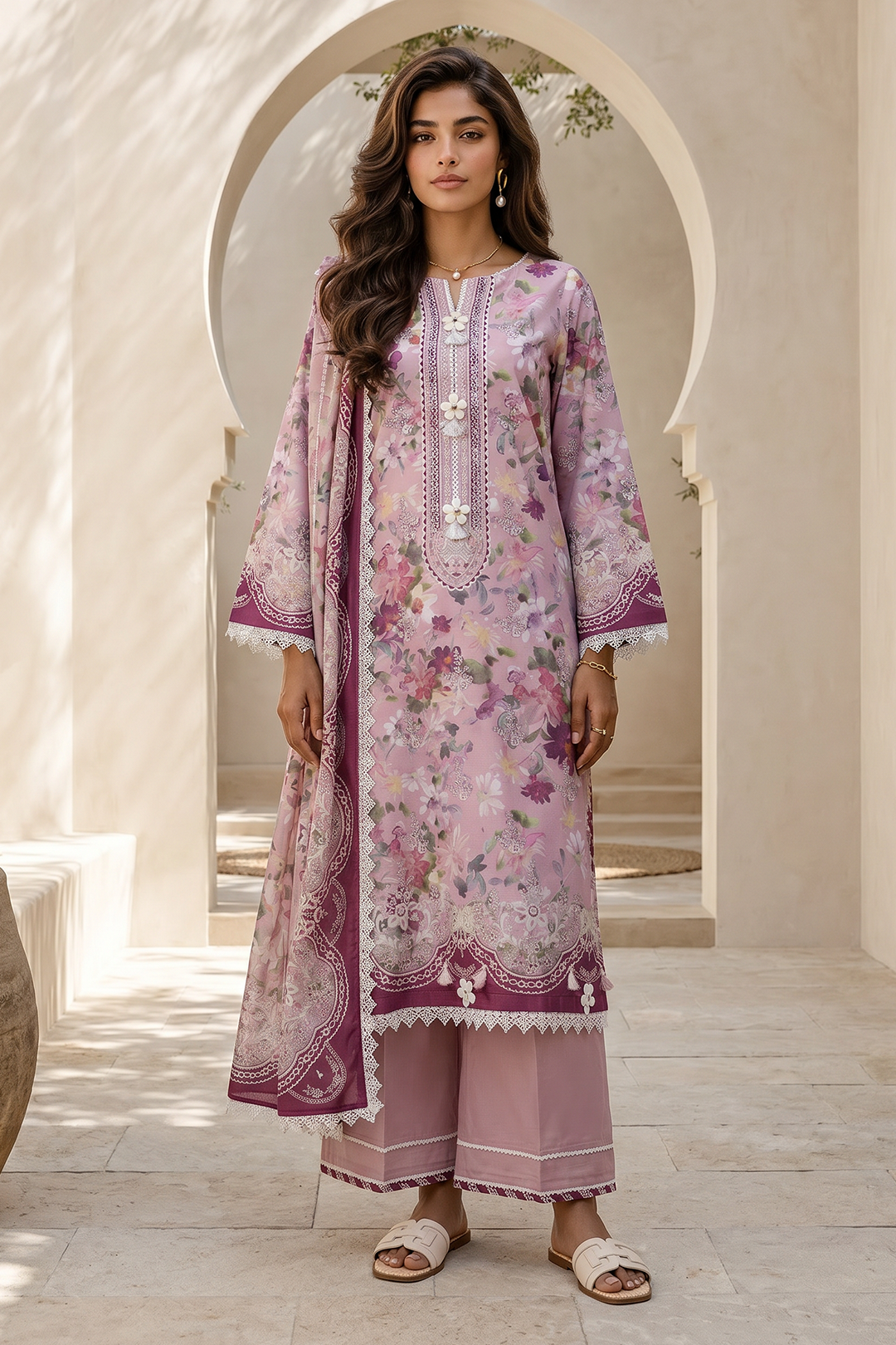 Shirt Shalwar Dupatta - 8041