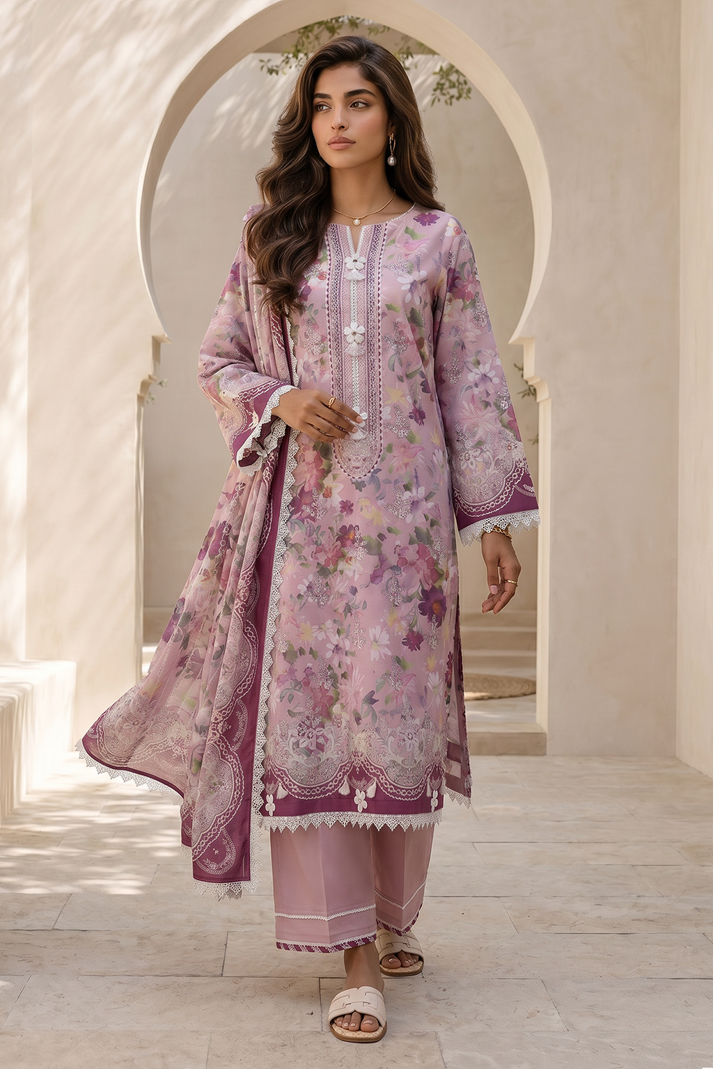 Shirt Shalwar Dupatta - 8041