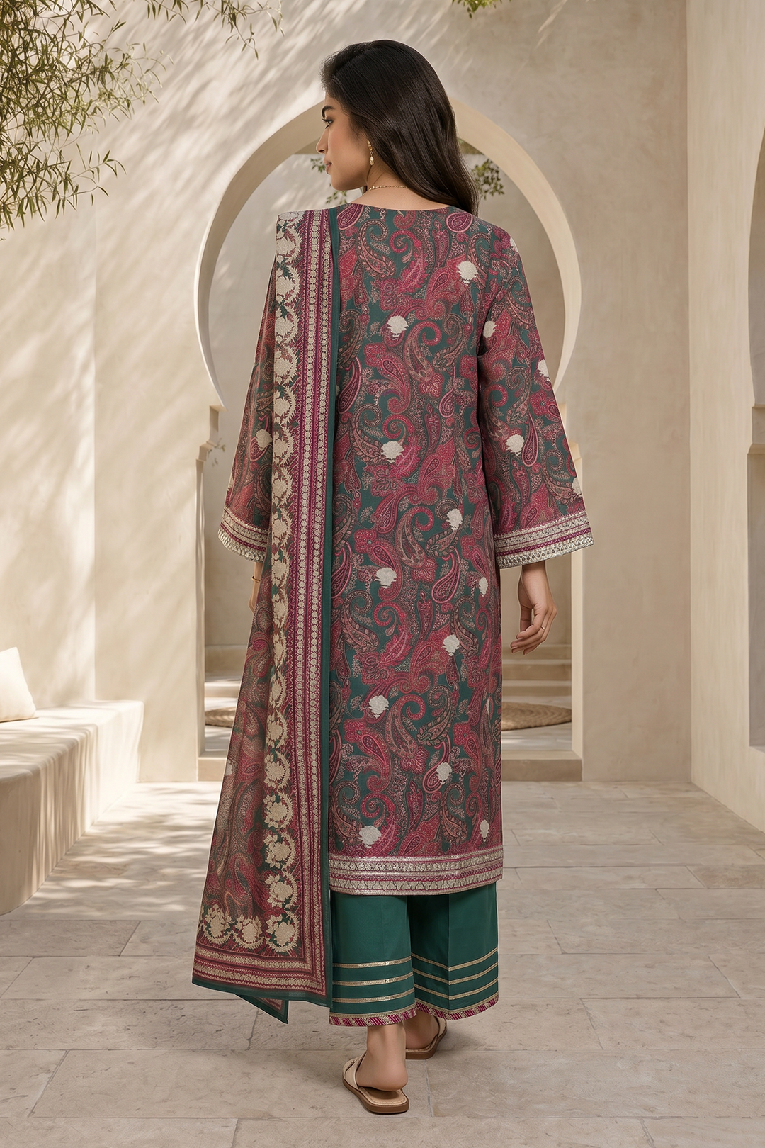 Shirt Shalwar Dupatta - 8044