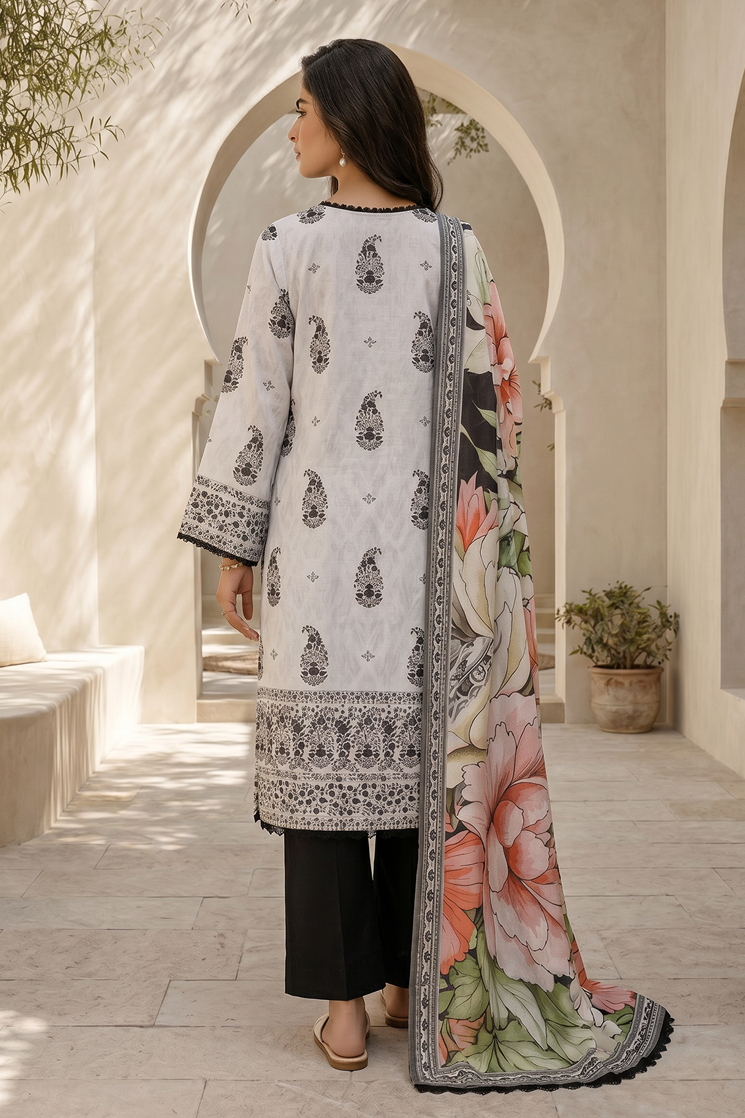 Shirt Shalwar Dupatta - 8045