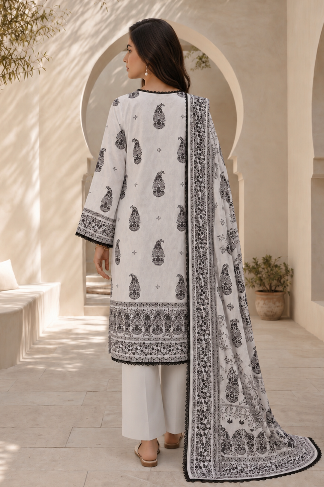 Shirt Shalwar Dupatta - 8045