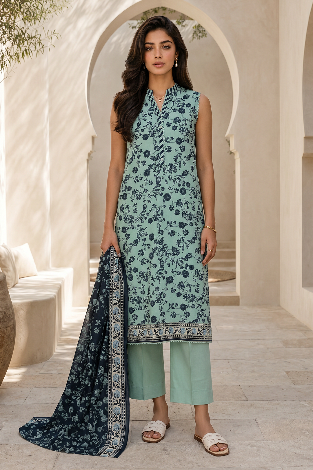 Shirt Shalwar Dupatta - 8048