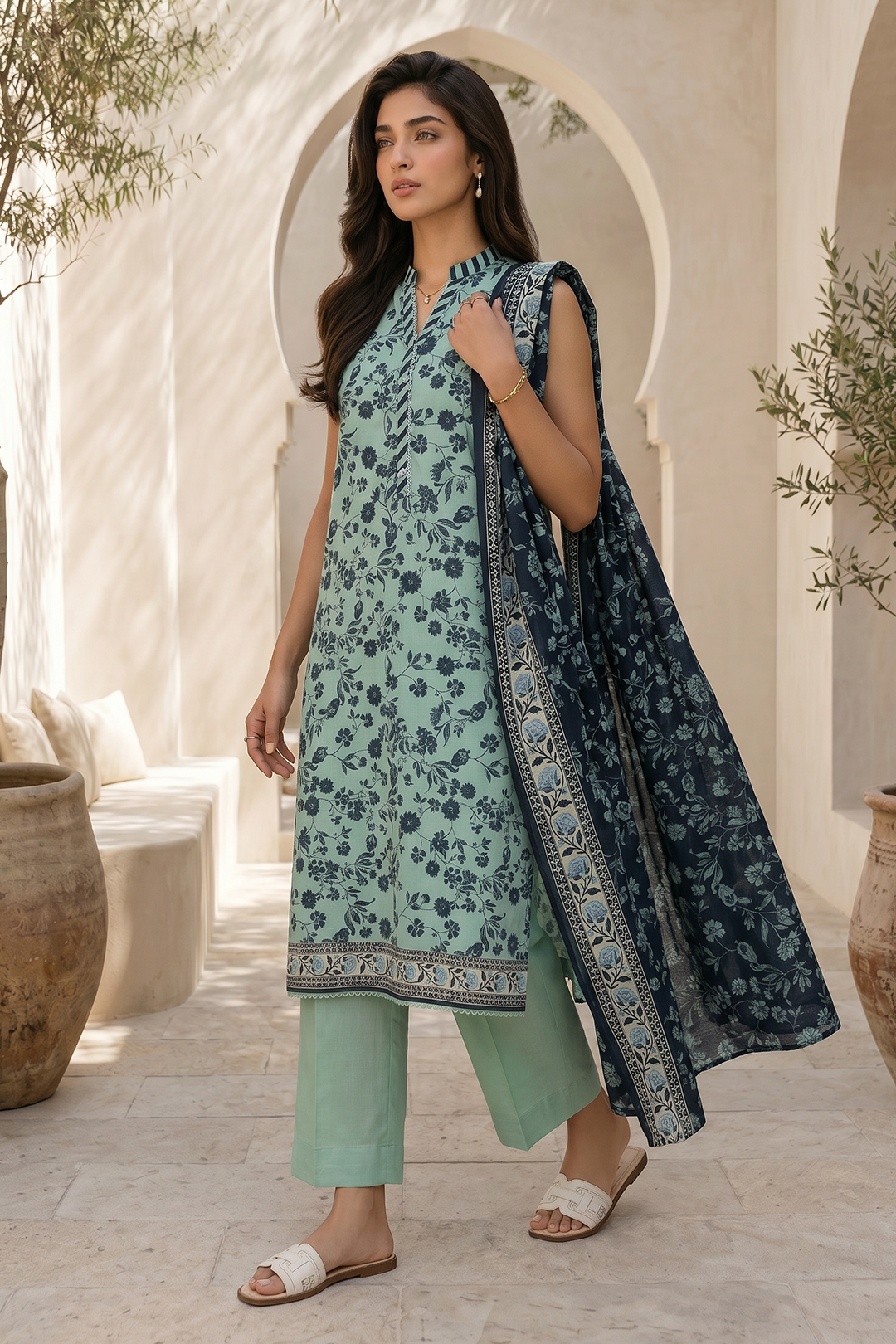 Shirt Shalwar Dupatta - 8048