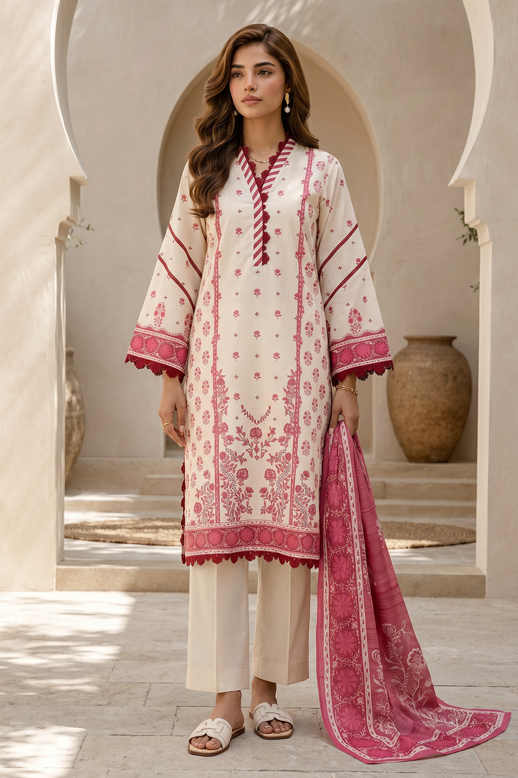 Shirt Shalwar Dupatta - 8049